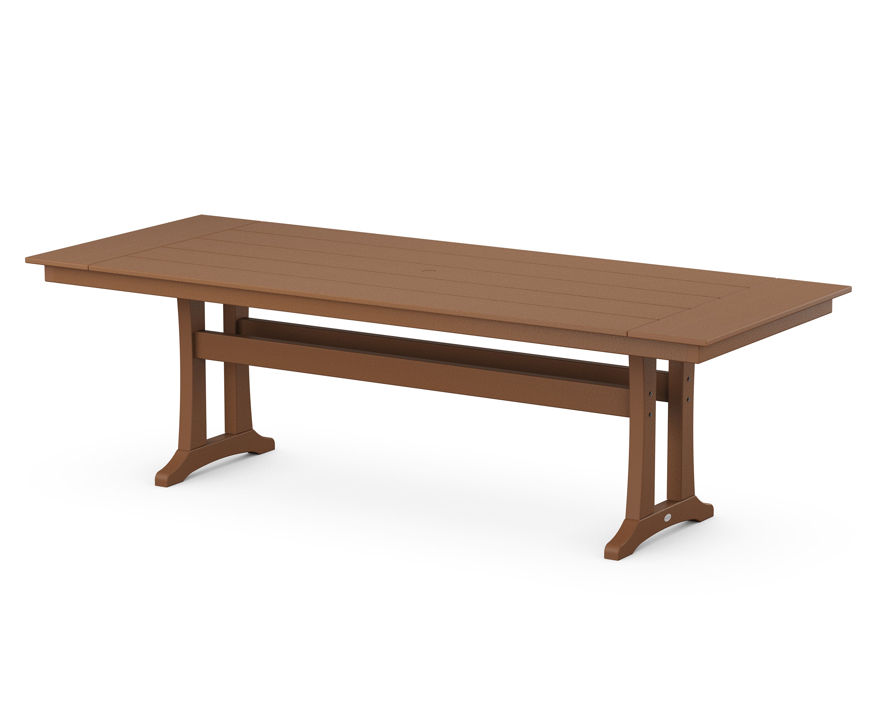Farmhouse Trestle 38" x 96" Dining Table in Teak