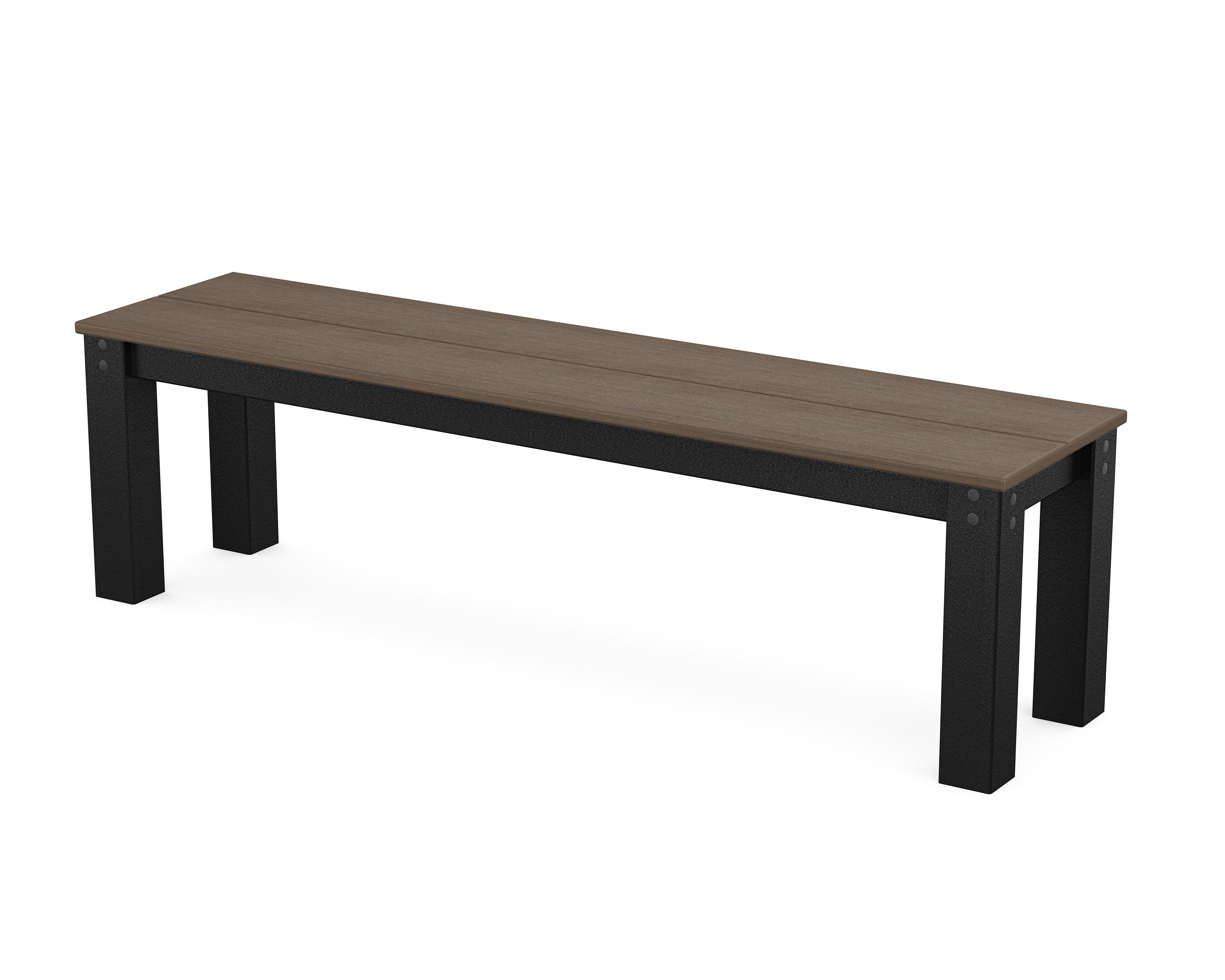 Parsons 60" Bench in Black / Kona