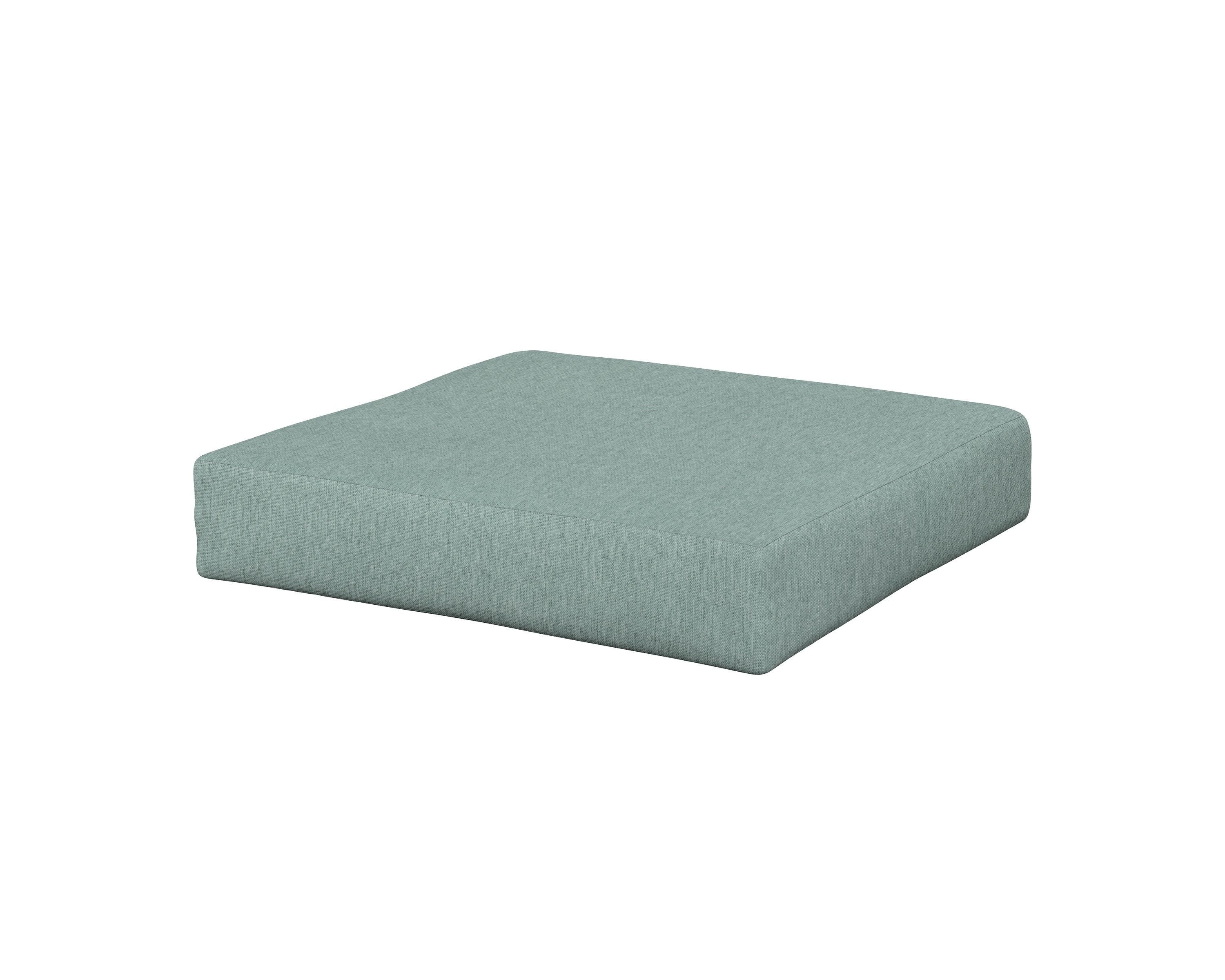 Vineyard Ottoman Cushion in Glacier Spa