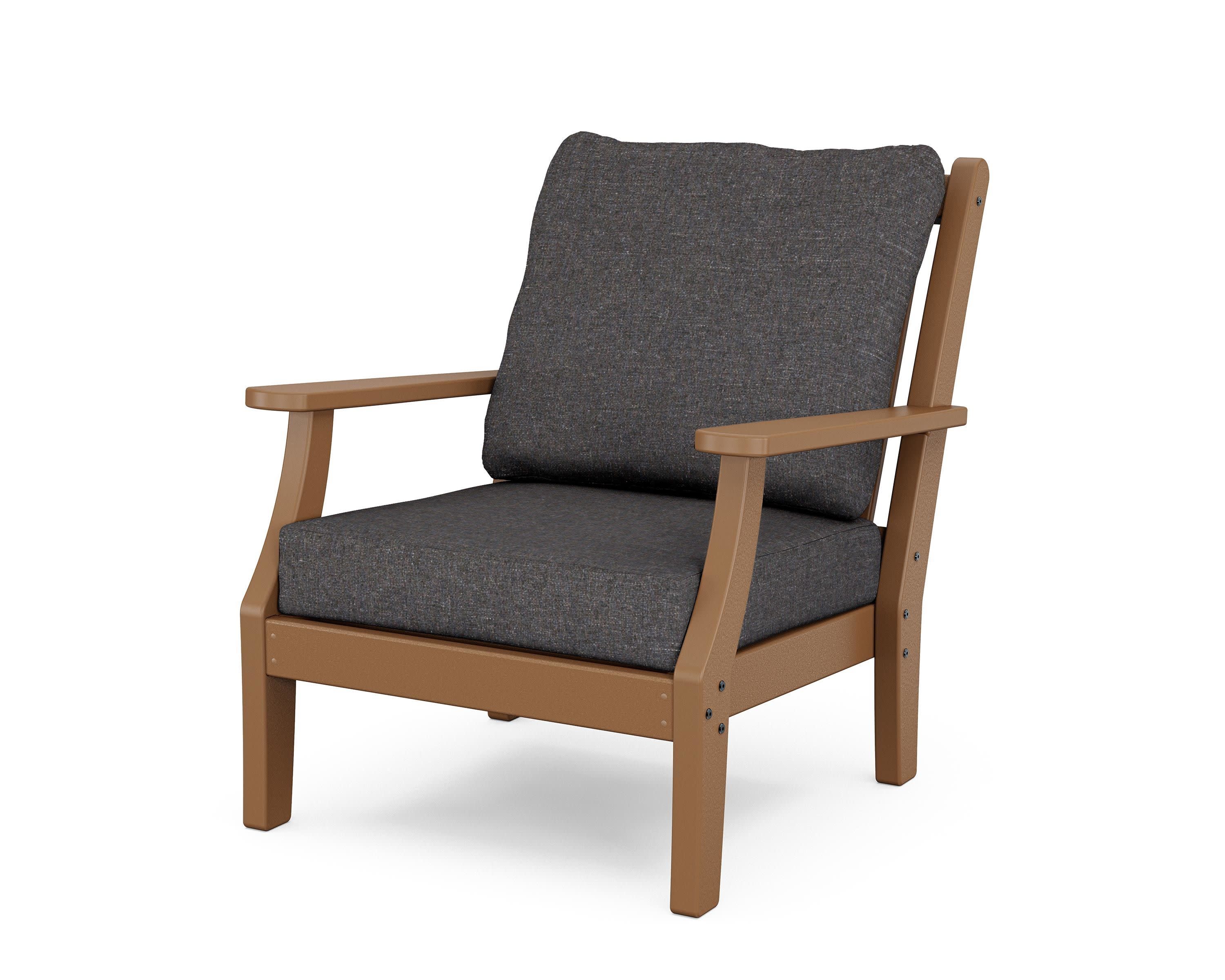 Wovendale Deep Seating Chair in Teak / Ash Charcoal