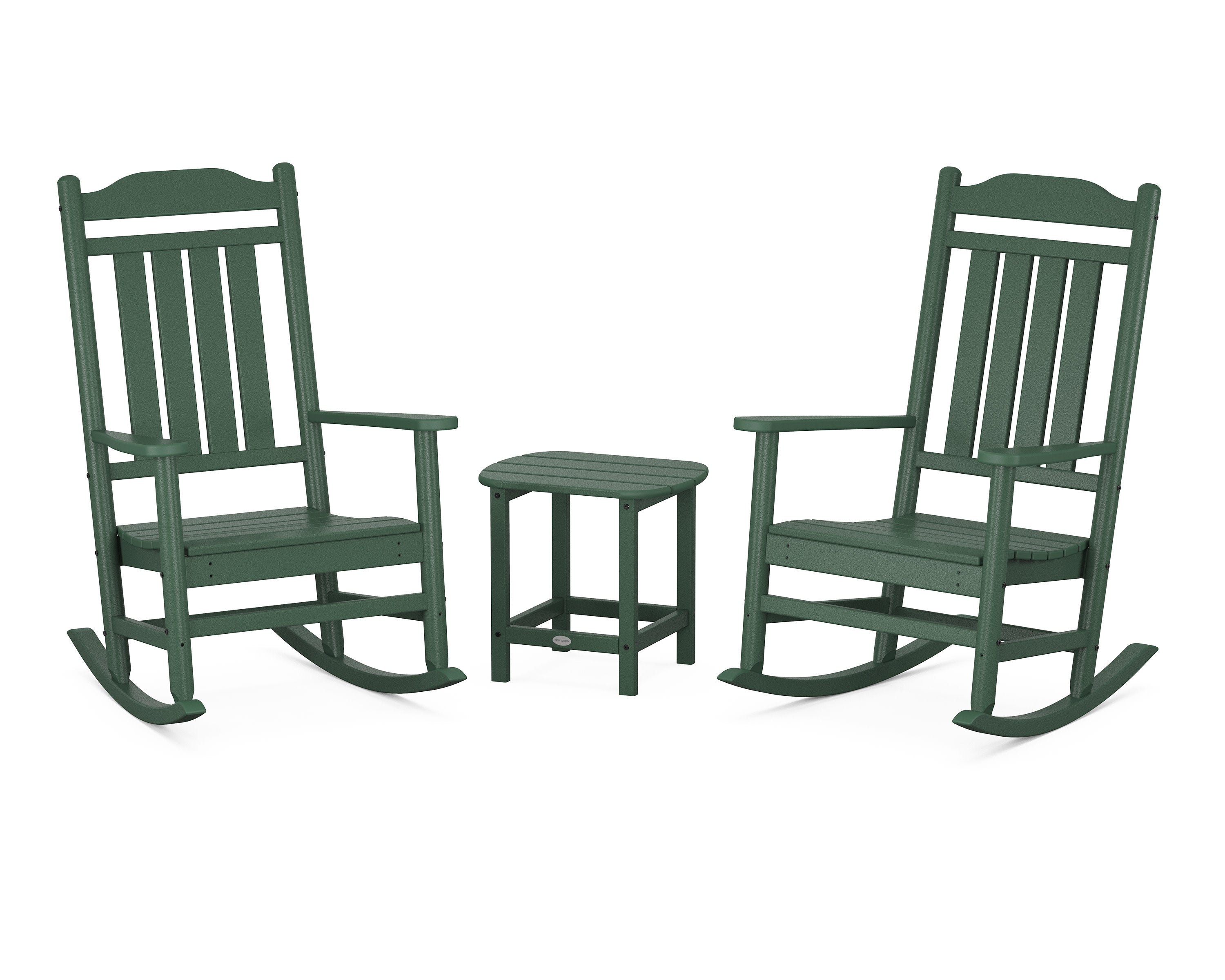 Cottage Legacy Rocking Chair 3-Piece Set in Green