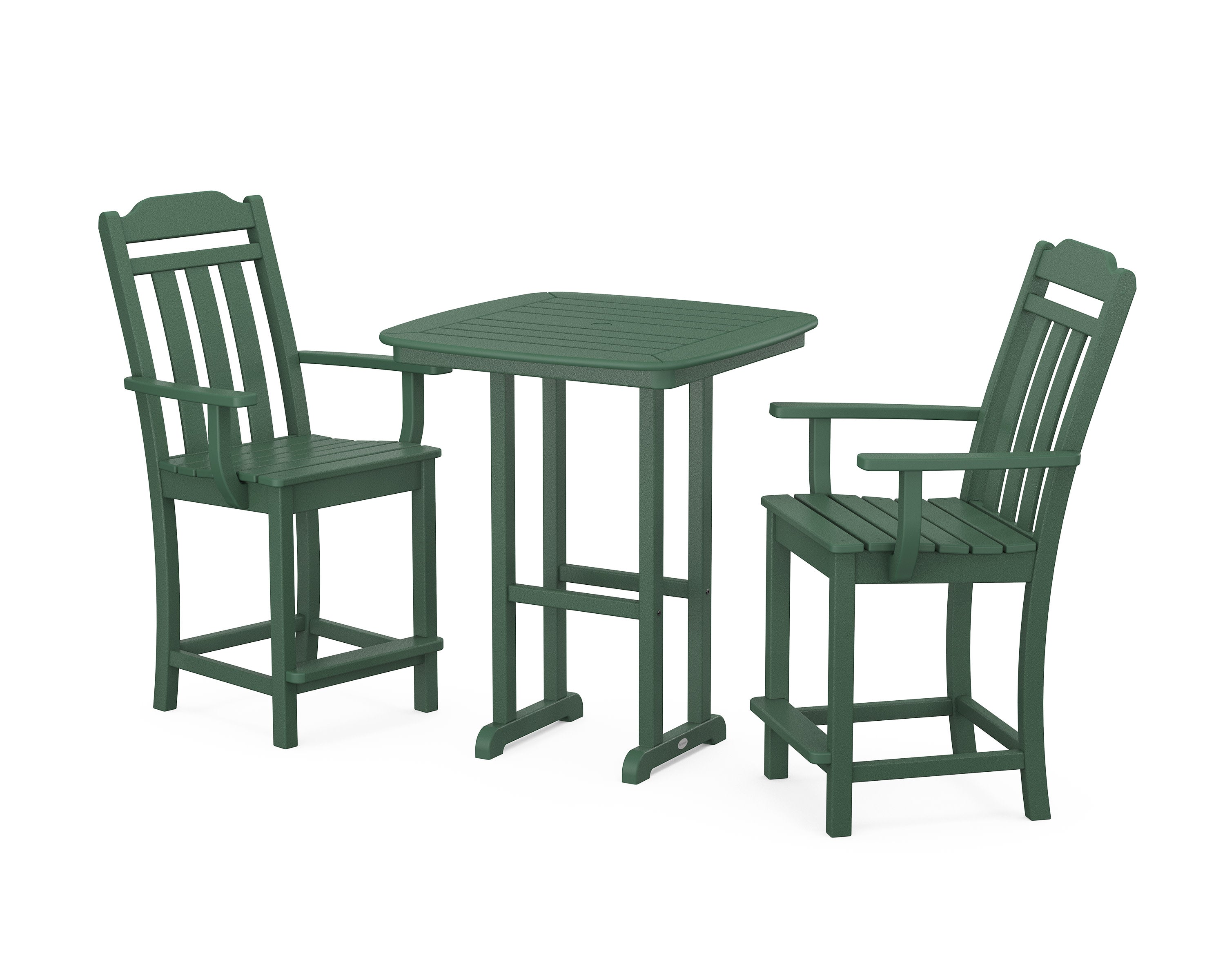 Cottage 3-Piece Counter Set in Green