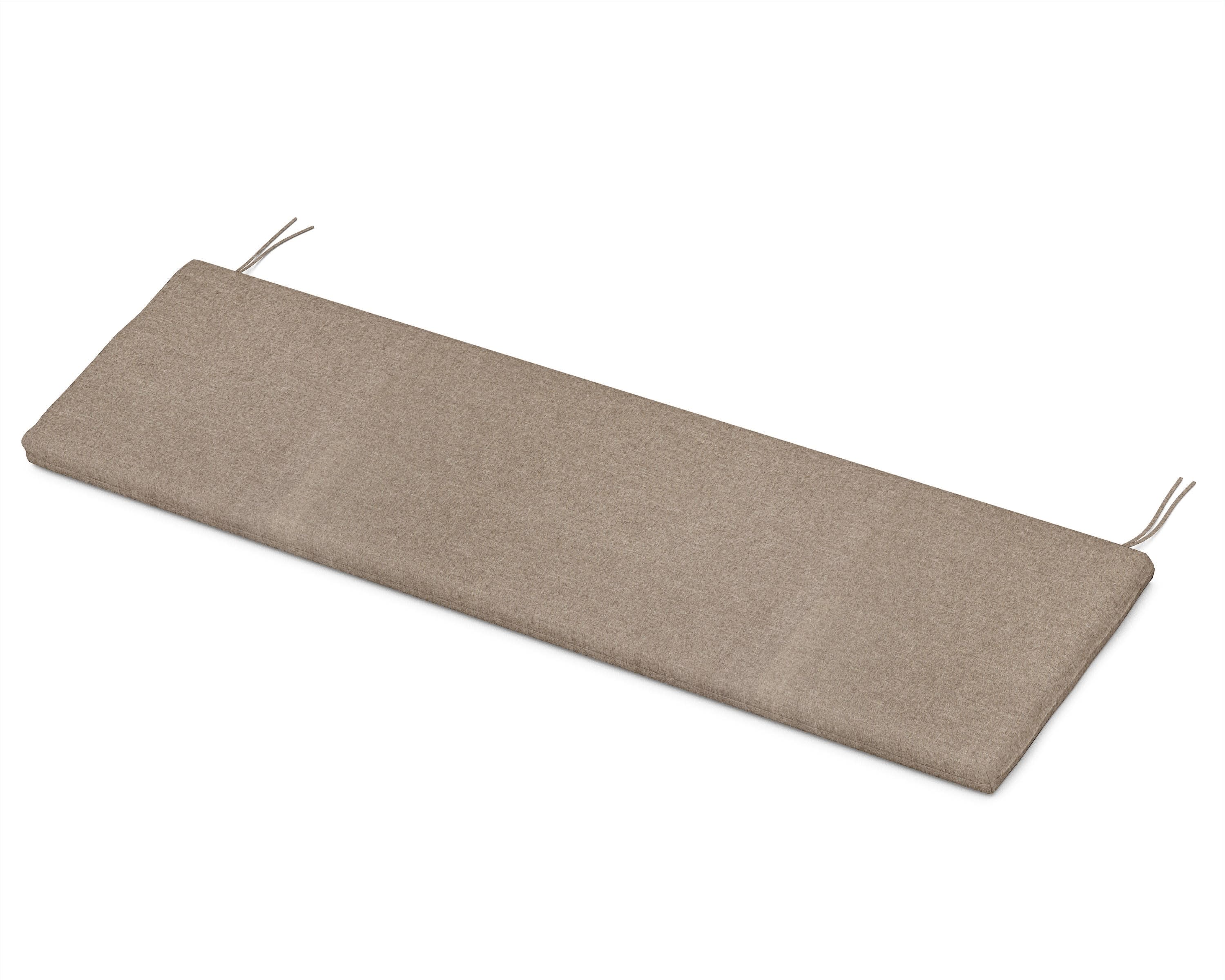 Bench Seat Cushion - 18.5"D x 55.5"W x 2.5"H in Spiced Burlap