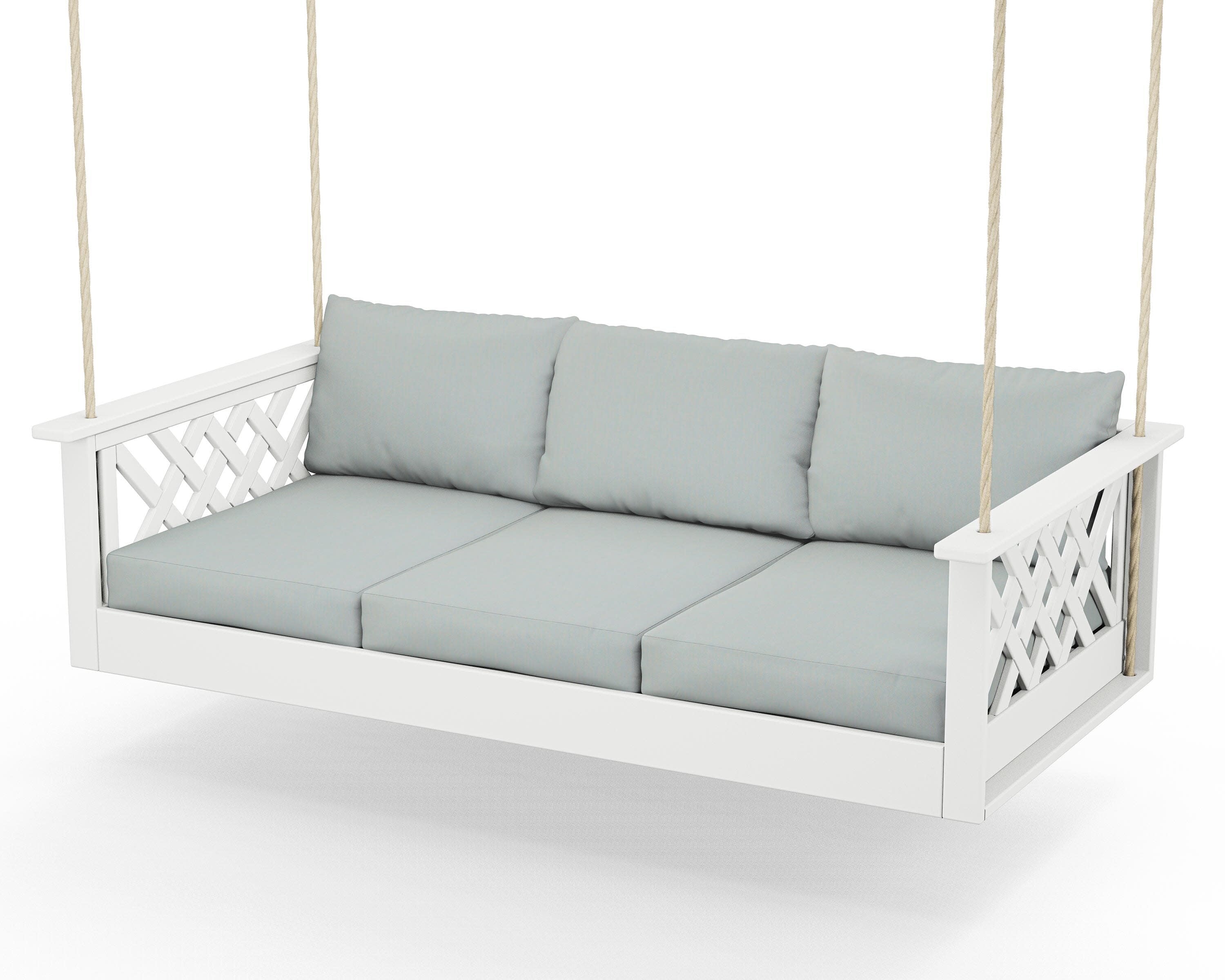 Wovendale Daybed Swing in White / Spa