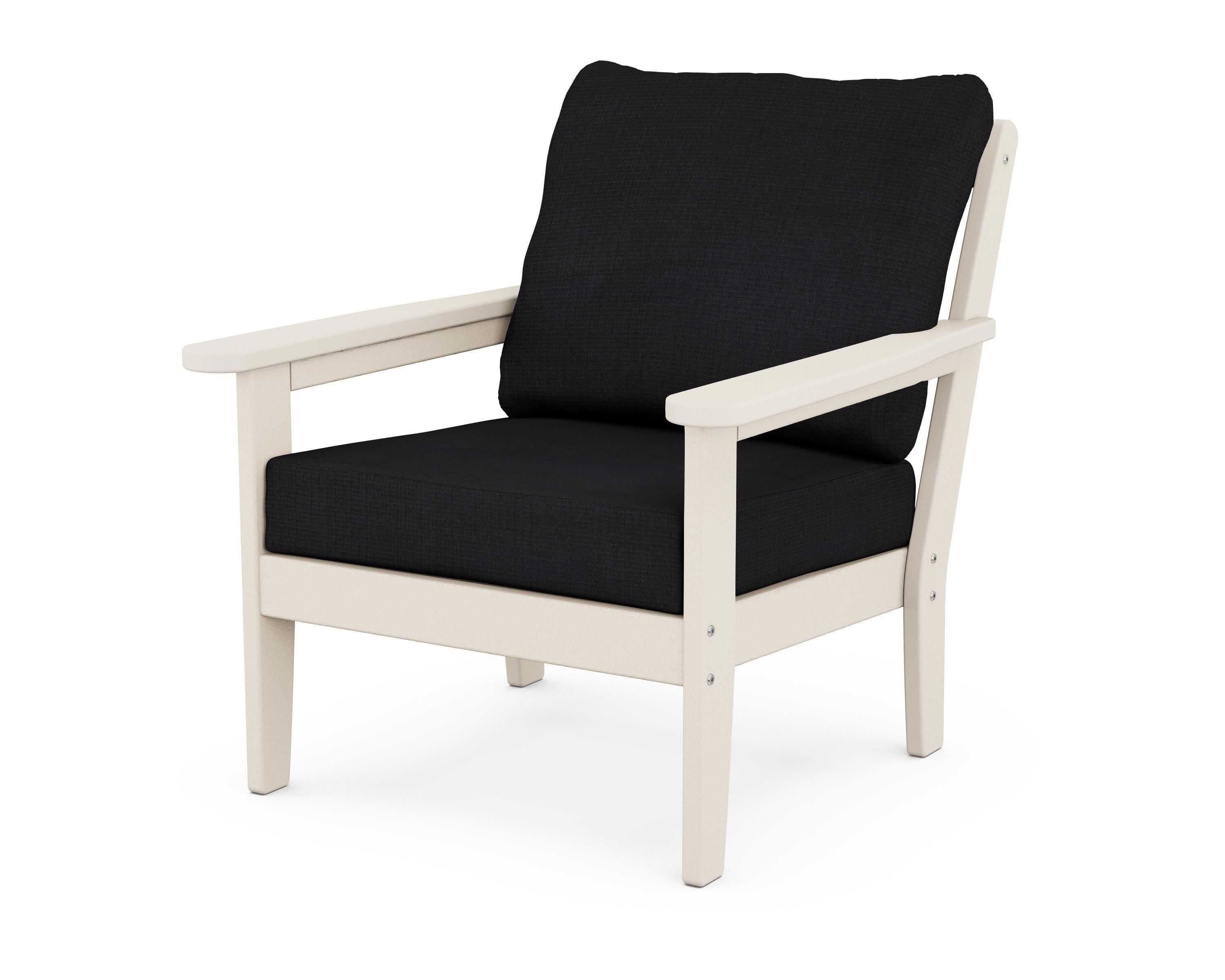 Cottage Deep Seating Chair in Sand / Midnight Linen