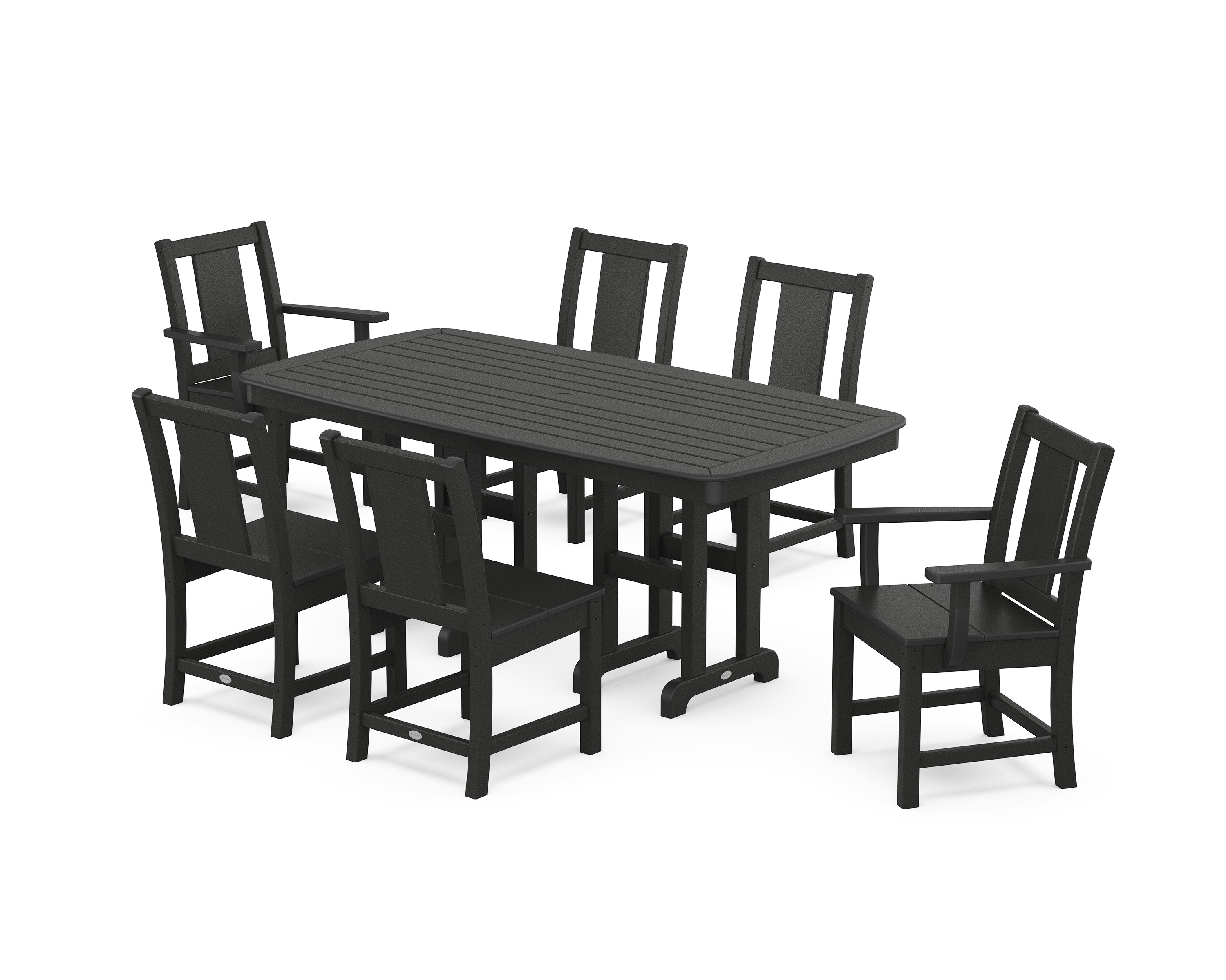 Prairie 7-Piece Dining Set in Black