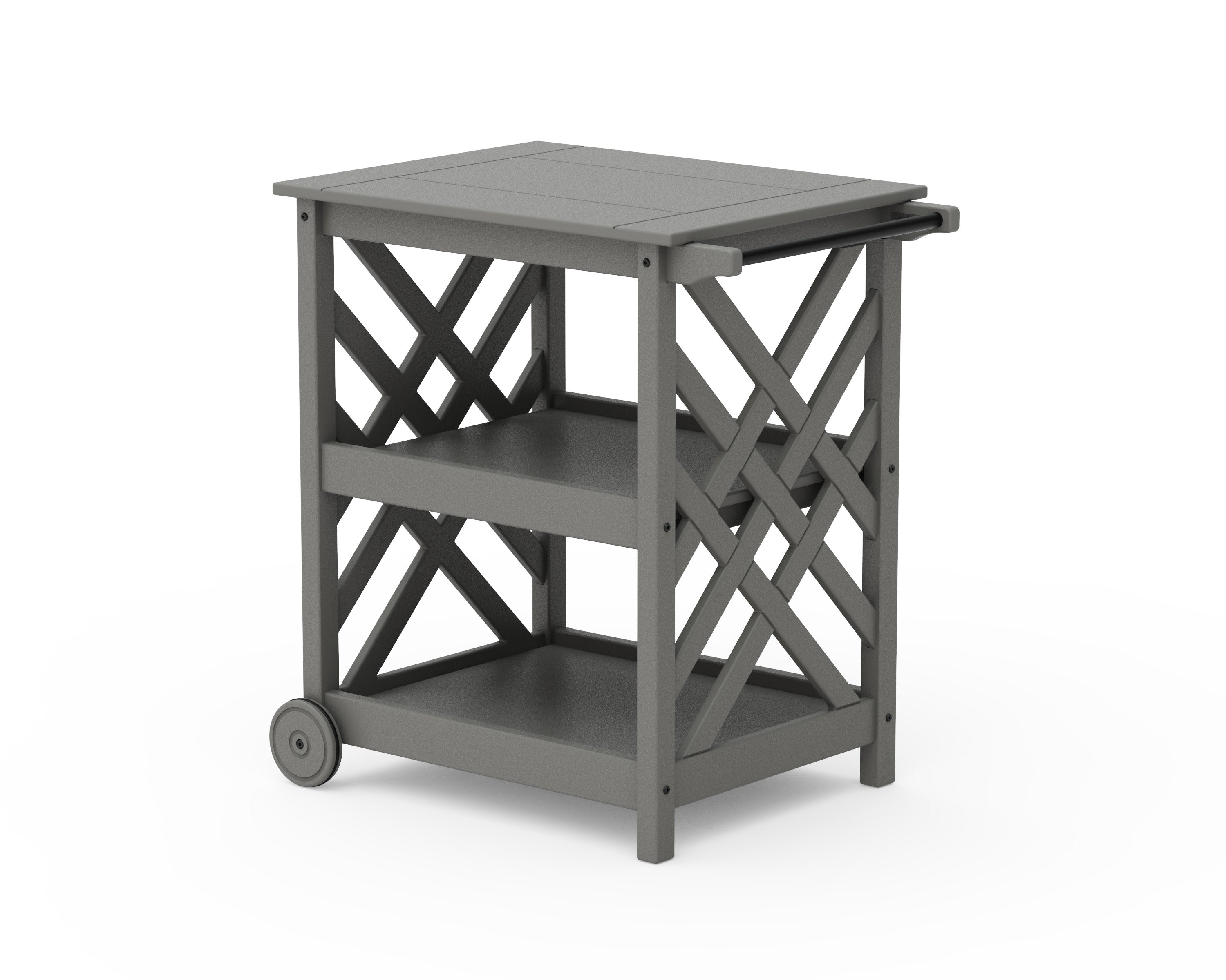 Wovendale Bar Cart in Slate Grey