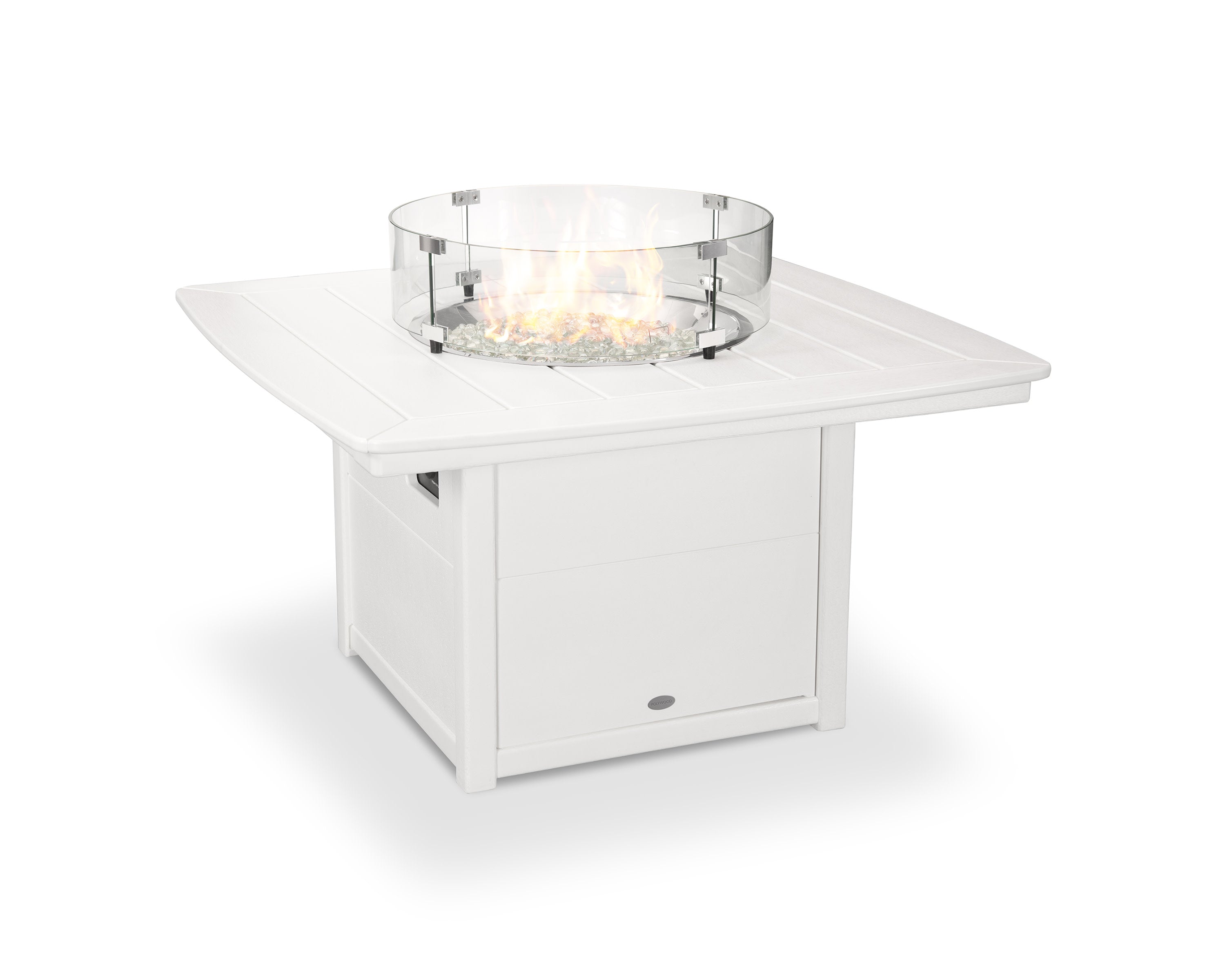 Nautical 42" Fire Pit Table in White