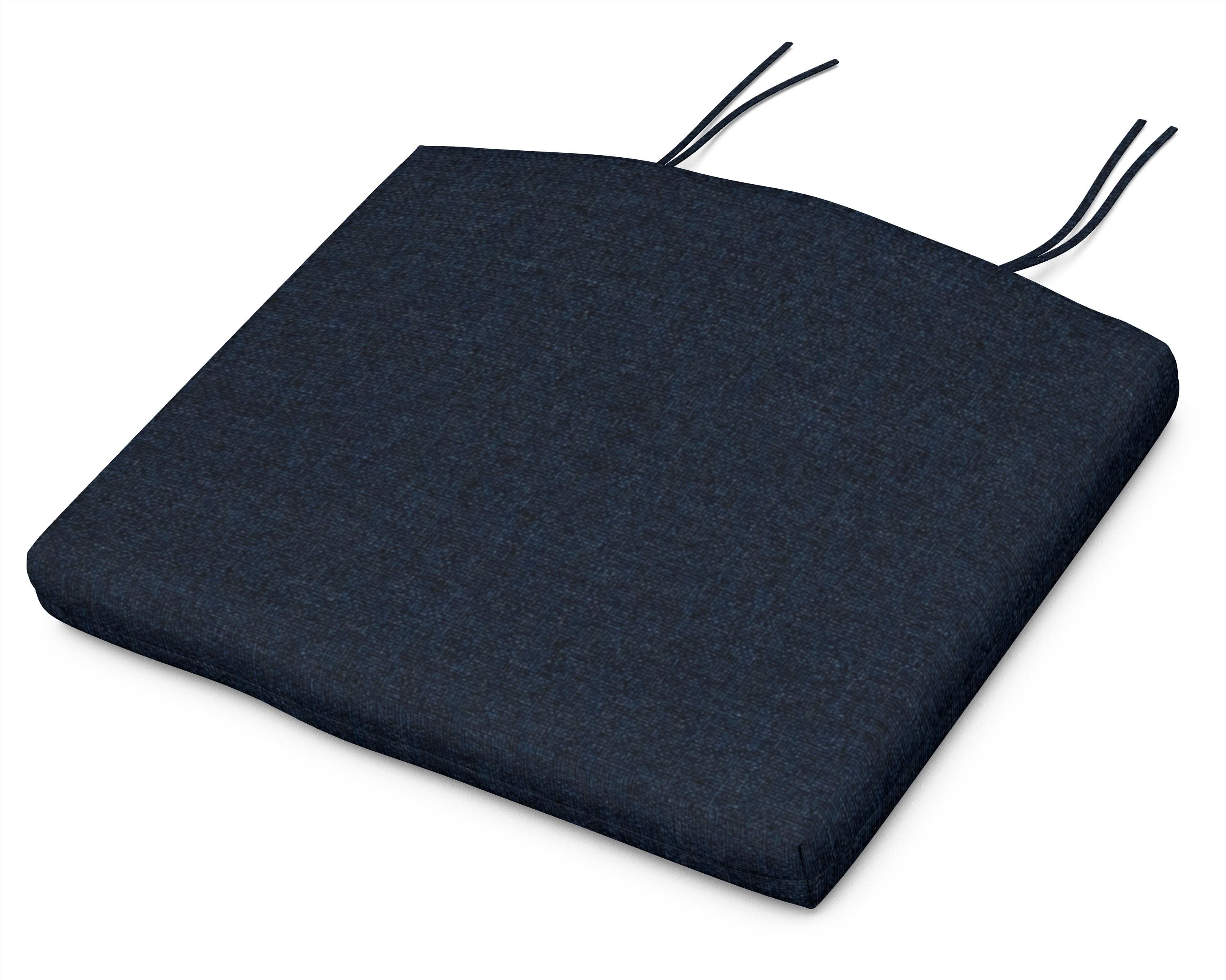 Standard Seat Cushion 18"D x 22"W x 2.5"H in Marine Indigo