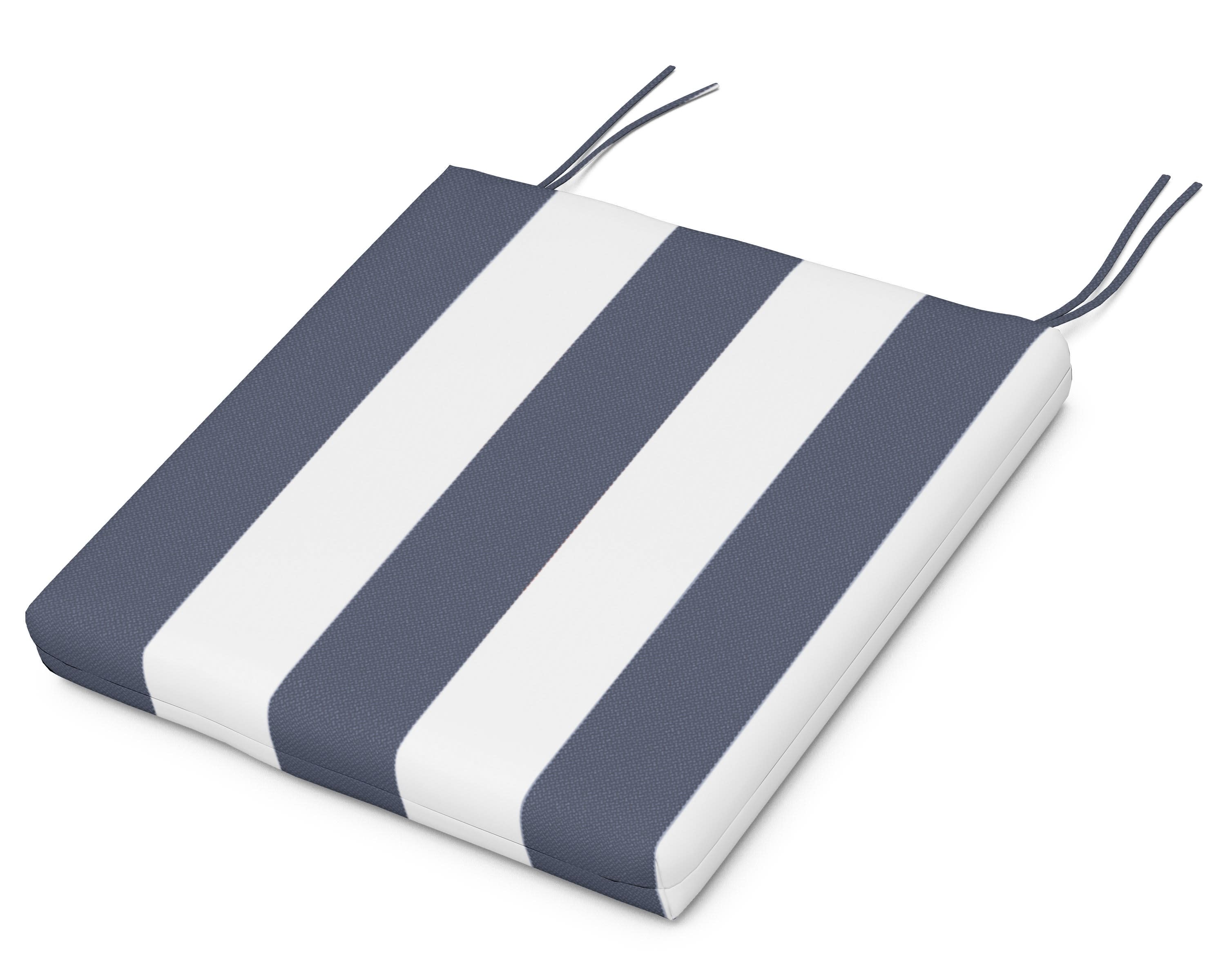 Seat Cushion 17"D x 20.75"W x 2.5"H in Montdor Navy