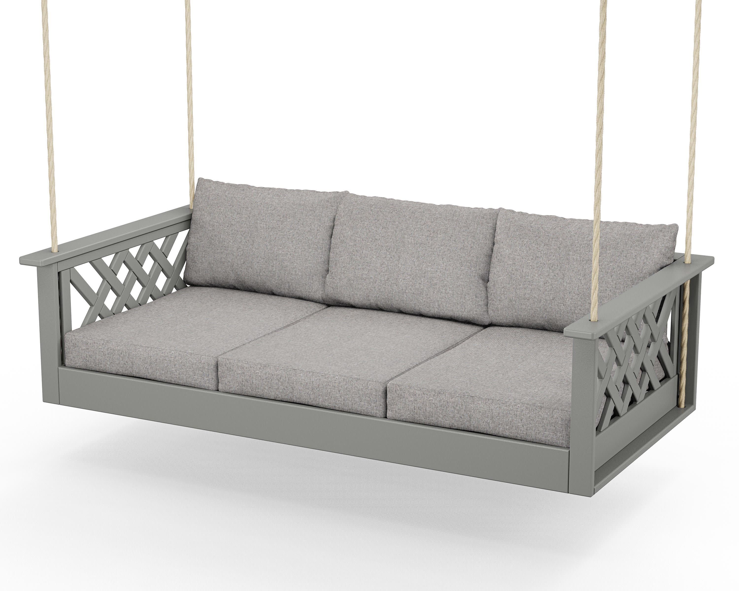 Wovendale Daybed Swing in Slate Grey / Grey Mist