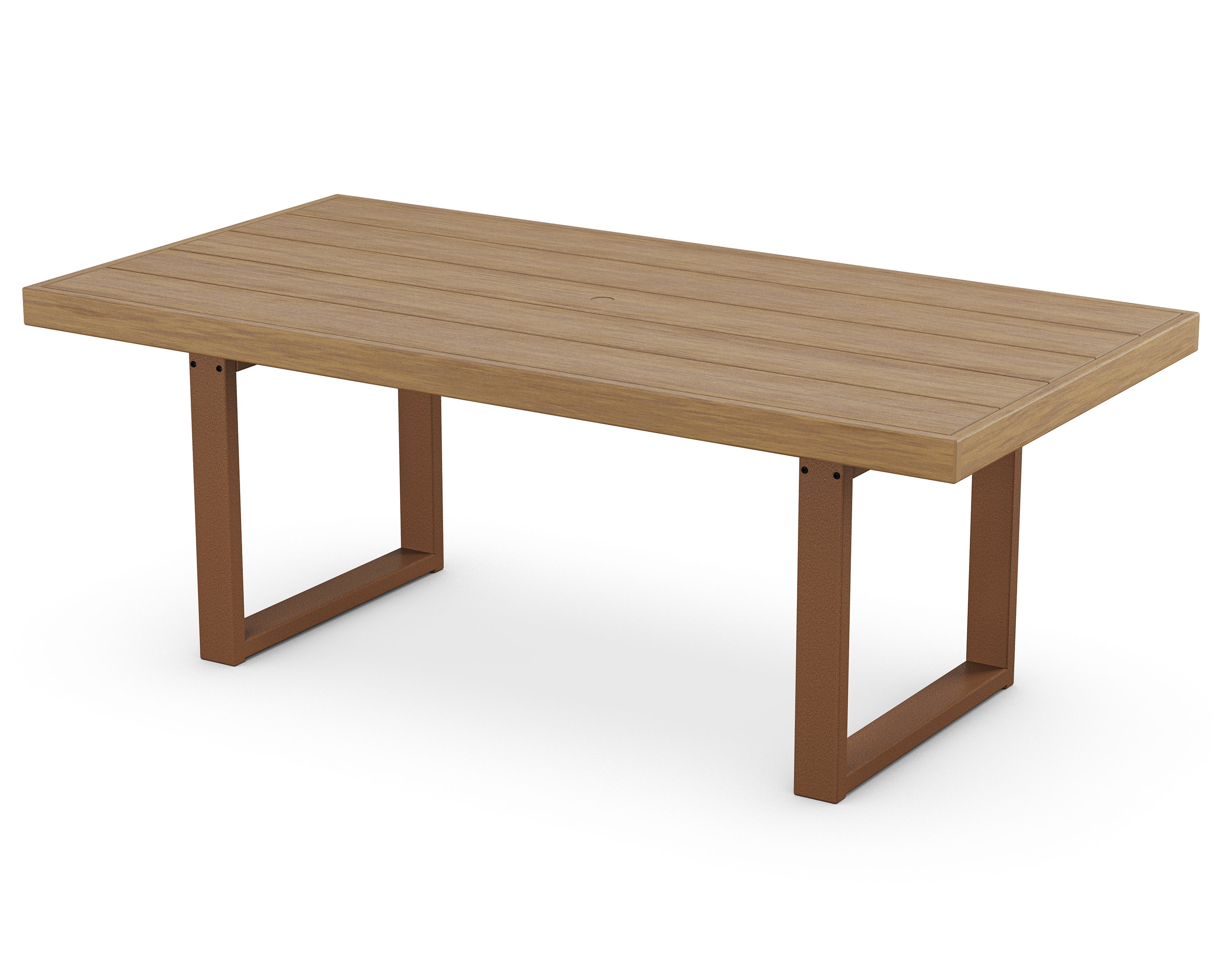 EDGE 40" x 78" Dining Table in Teak / Natural