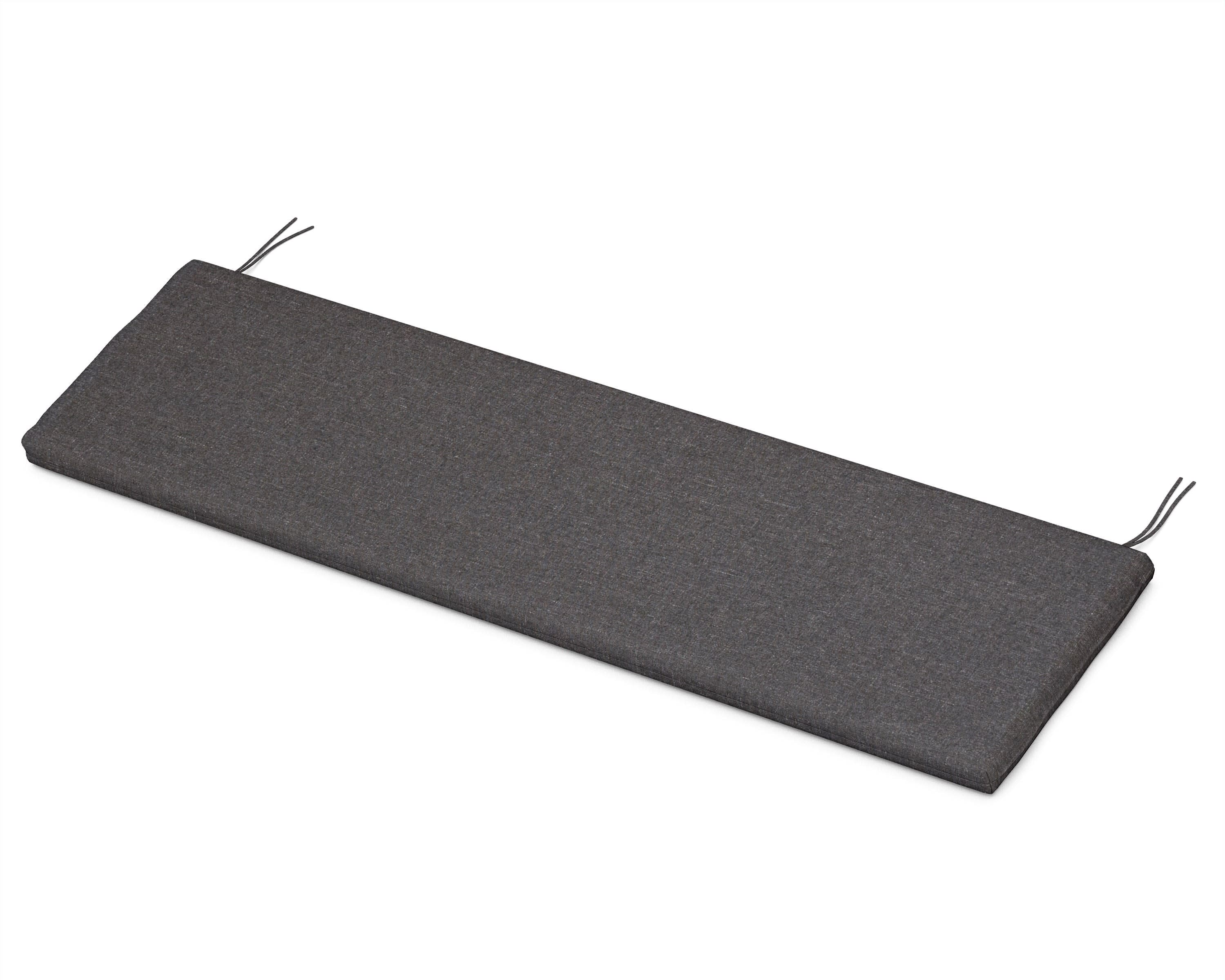 Bench Seat Cushion - 17.5"D x 55"W x 2.5"H in Ash Charcoal