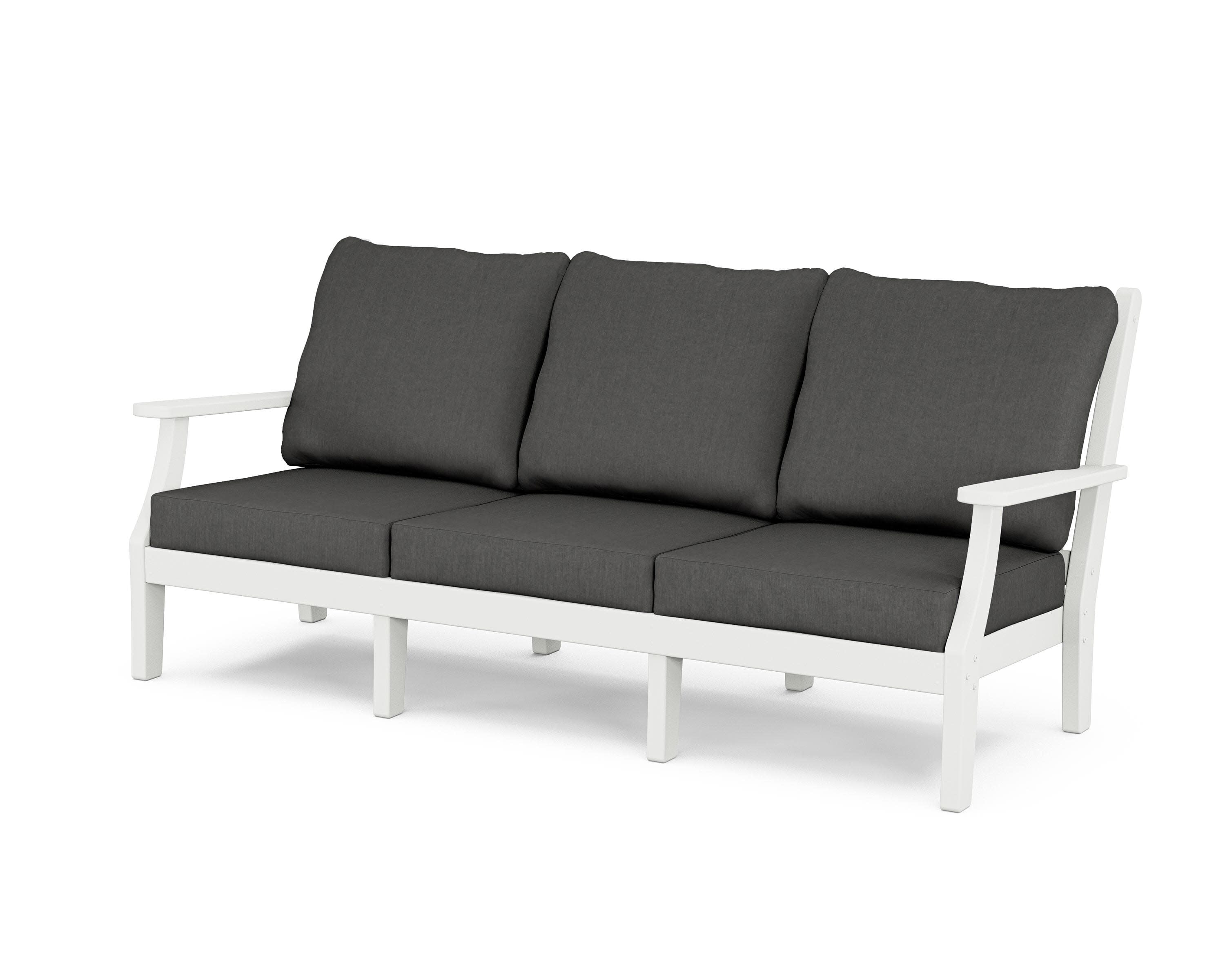 Wovendale Deep Seating Sofa in White / Spectrum Carbon