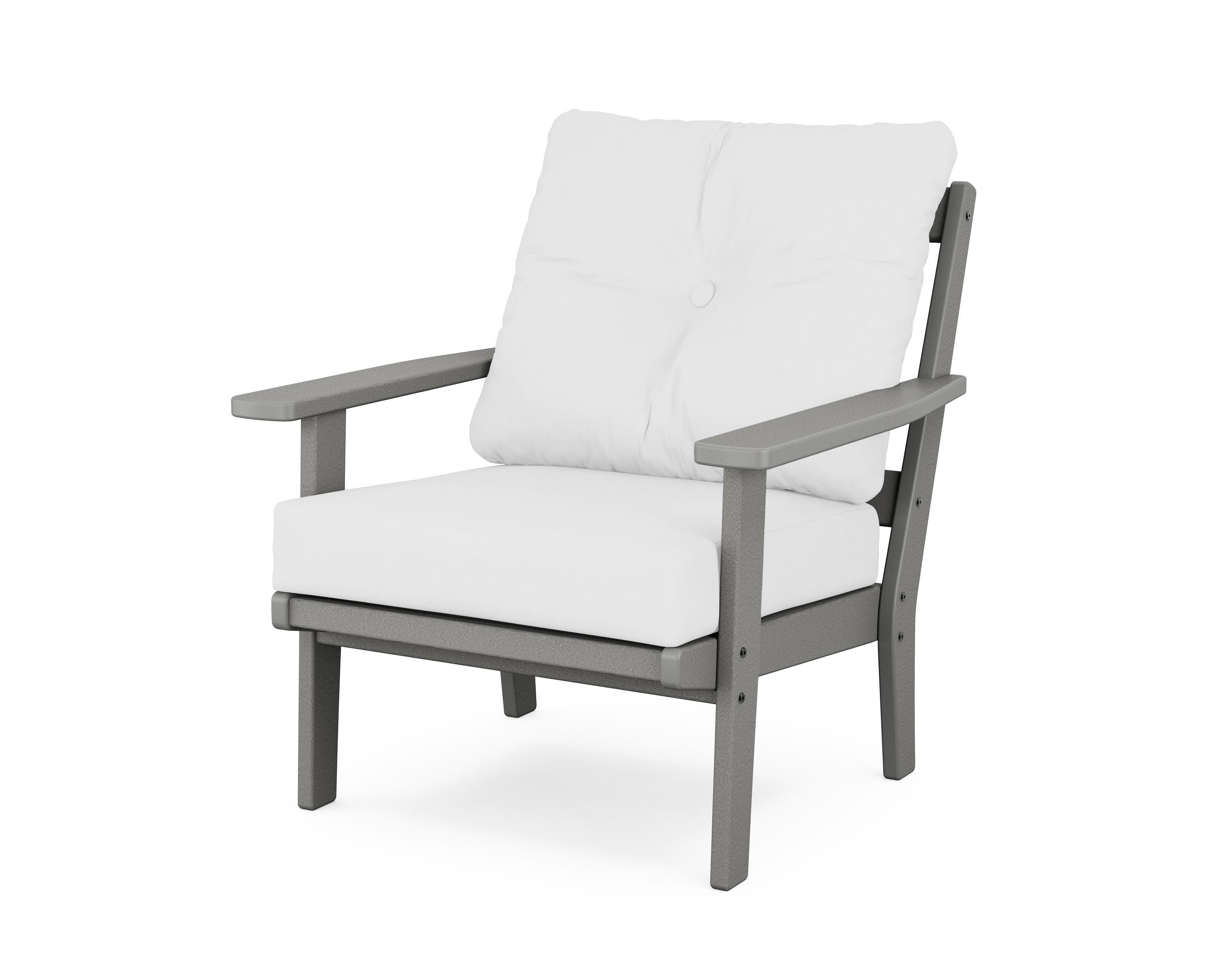 Prairie Deep Seating Chair in Slate Grey / Natural