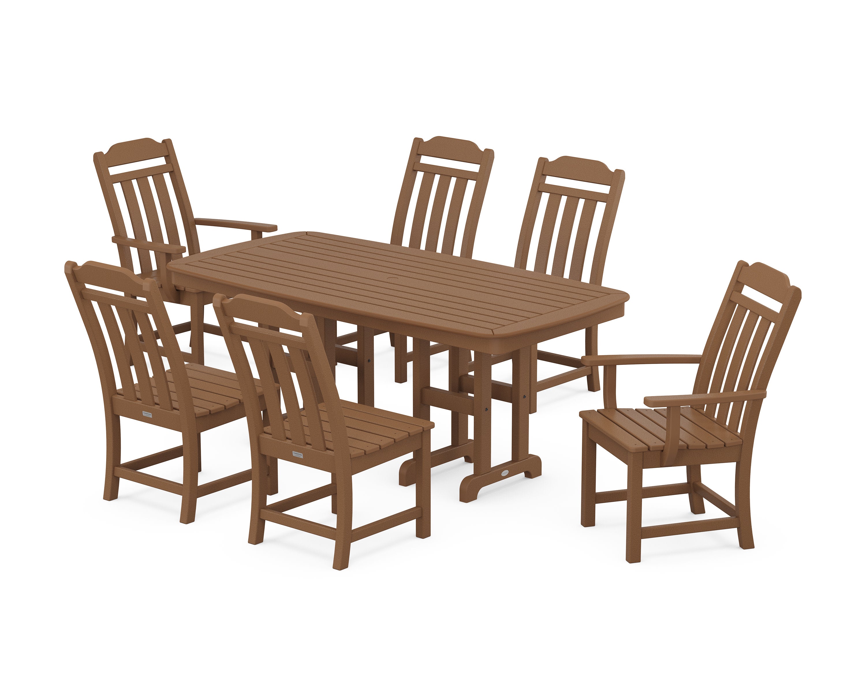Cottage 7-Piece Dining Set in Teak