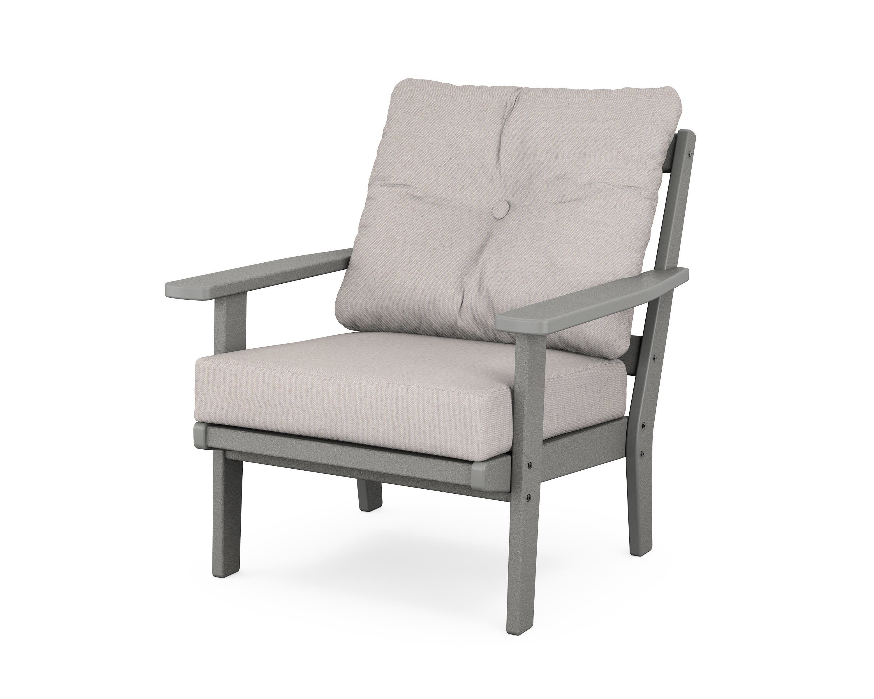 Prairie Deep Seating Chair in Slate Grey / Dune Burlap