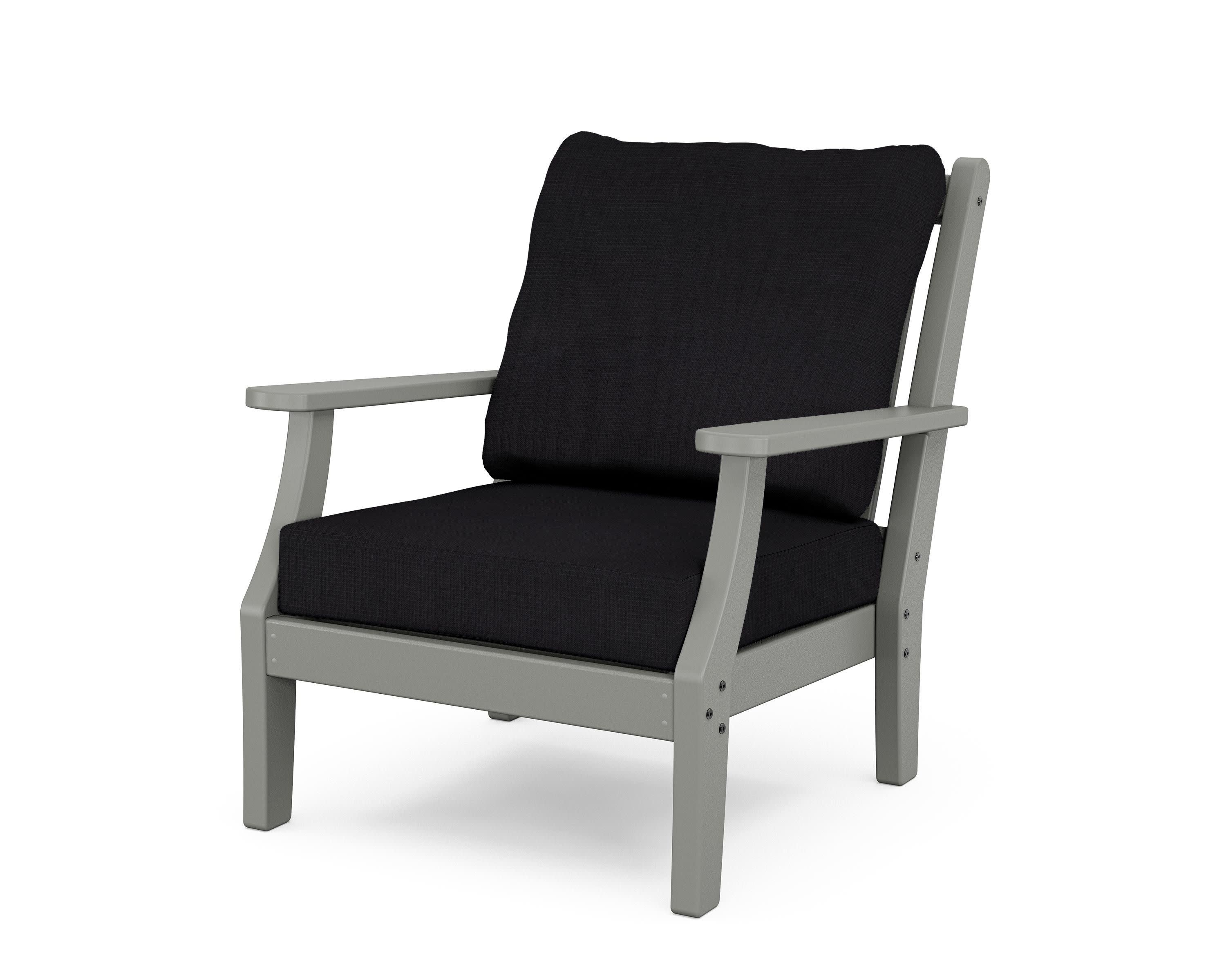 Wovendale Deep Seating Chair in Slate Grey / Midnight Linen