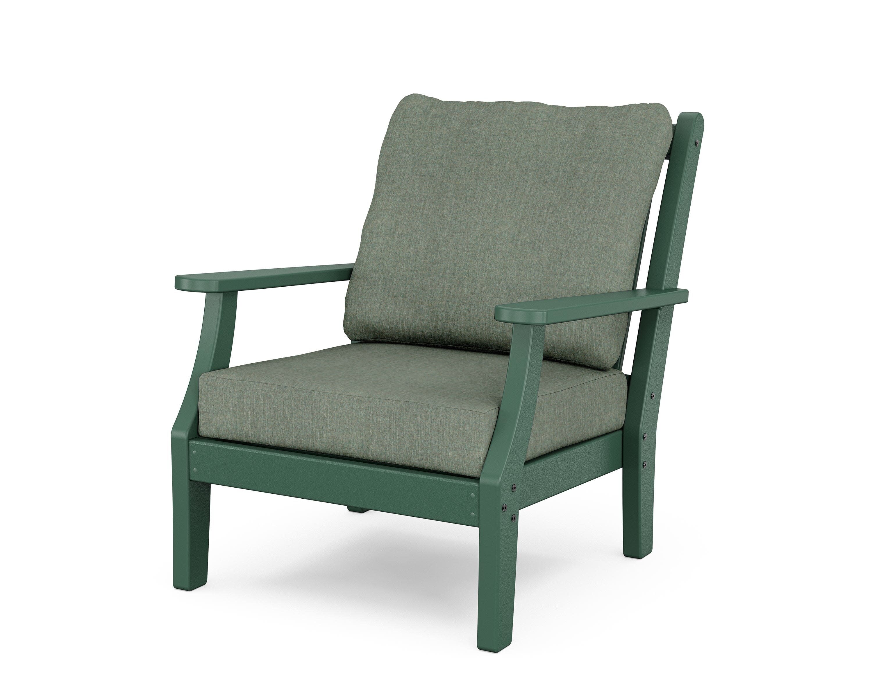 Wovendale Deep Seating Chair in Green / Cast Sage