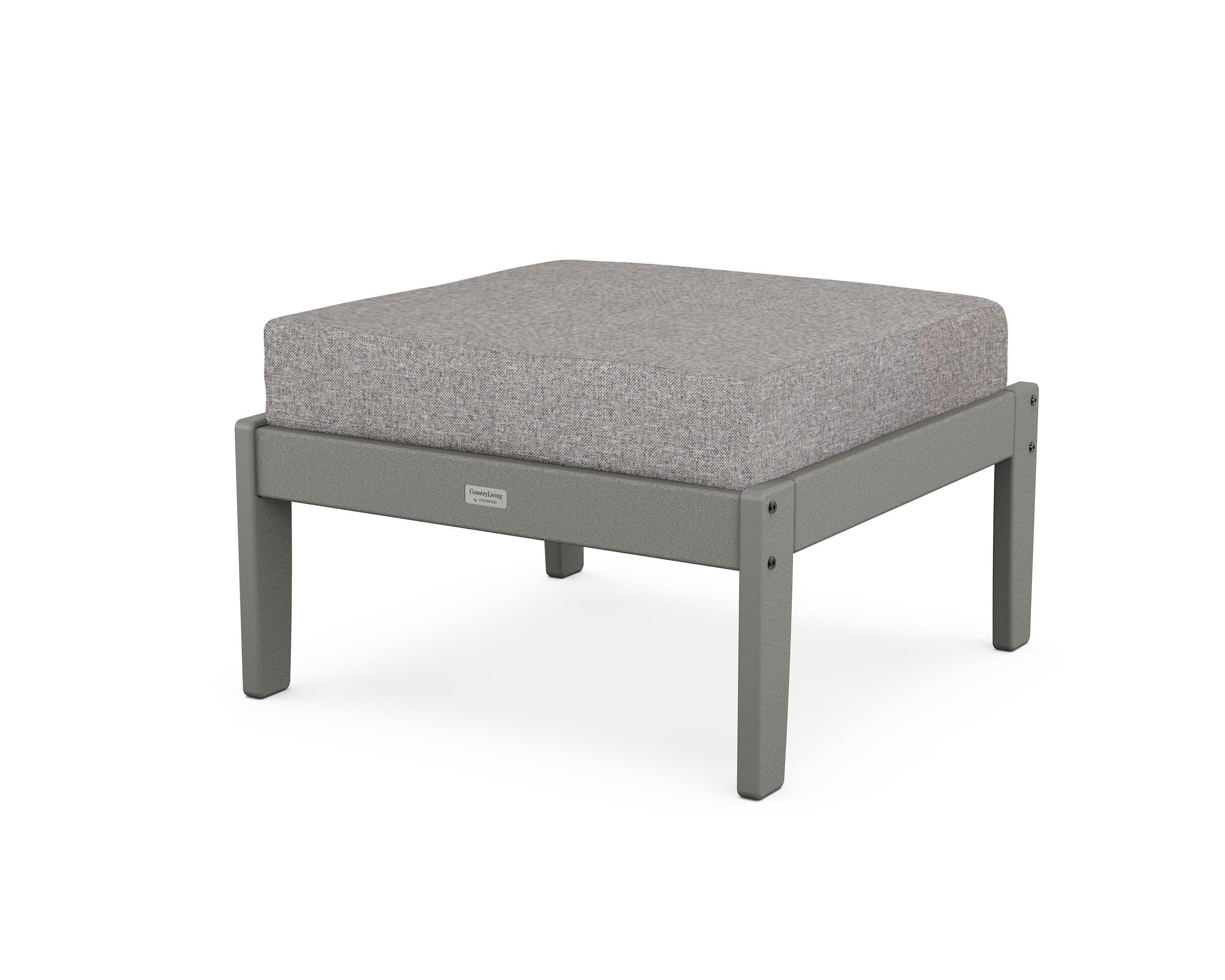 Cottage Deep Seating Ottoman in Slate Grey / Grey Mist