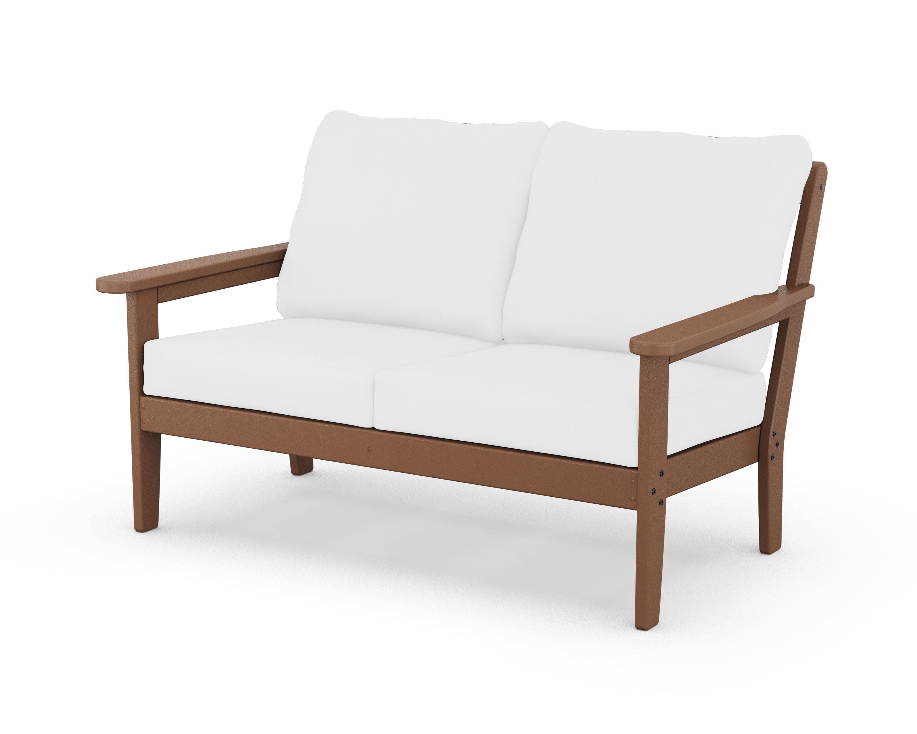Cottage Deep Seating Loveseat in Teak / Natural