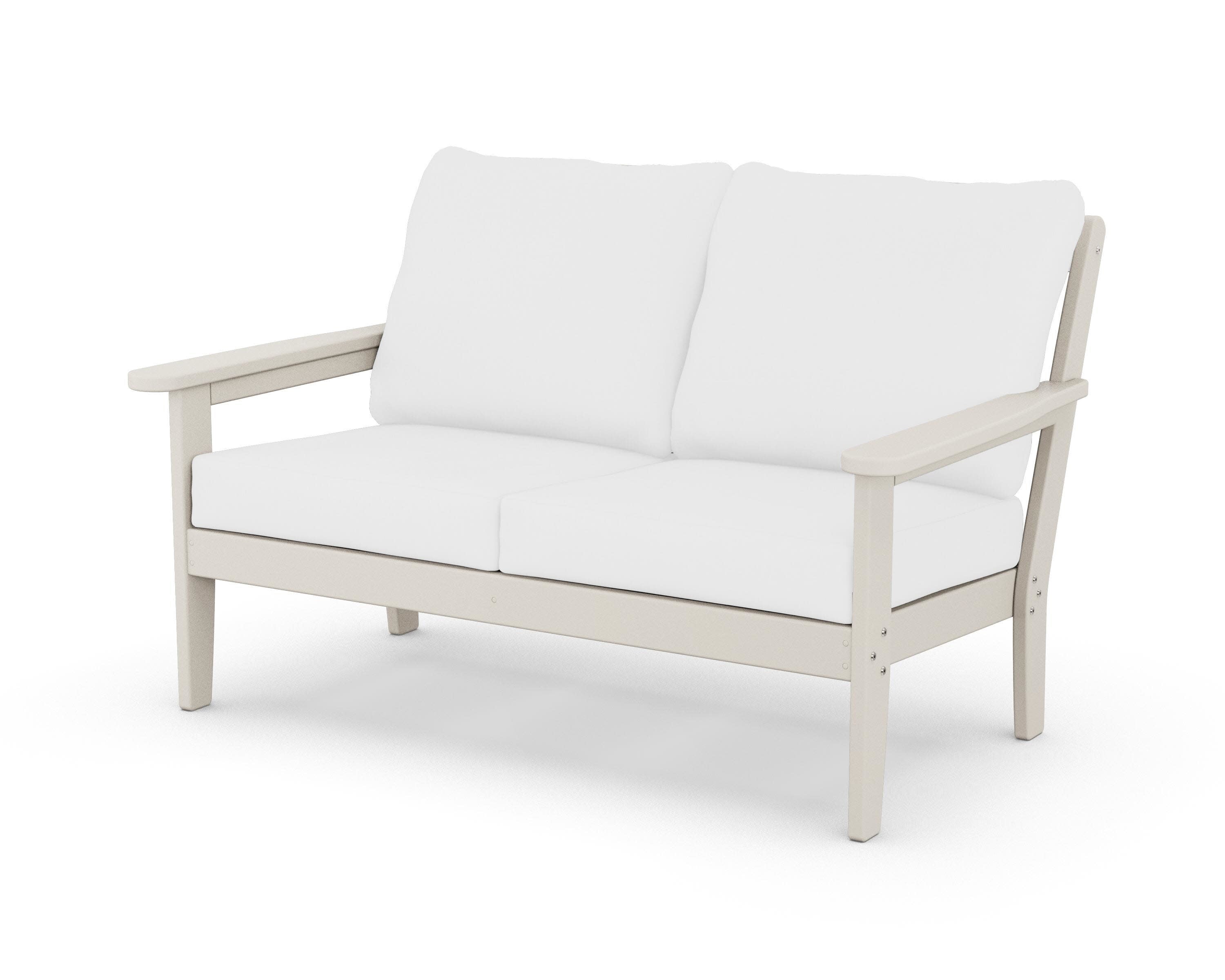 Cottage Deep Seating Loveseat in Sand / Natural