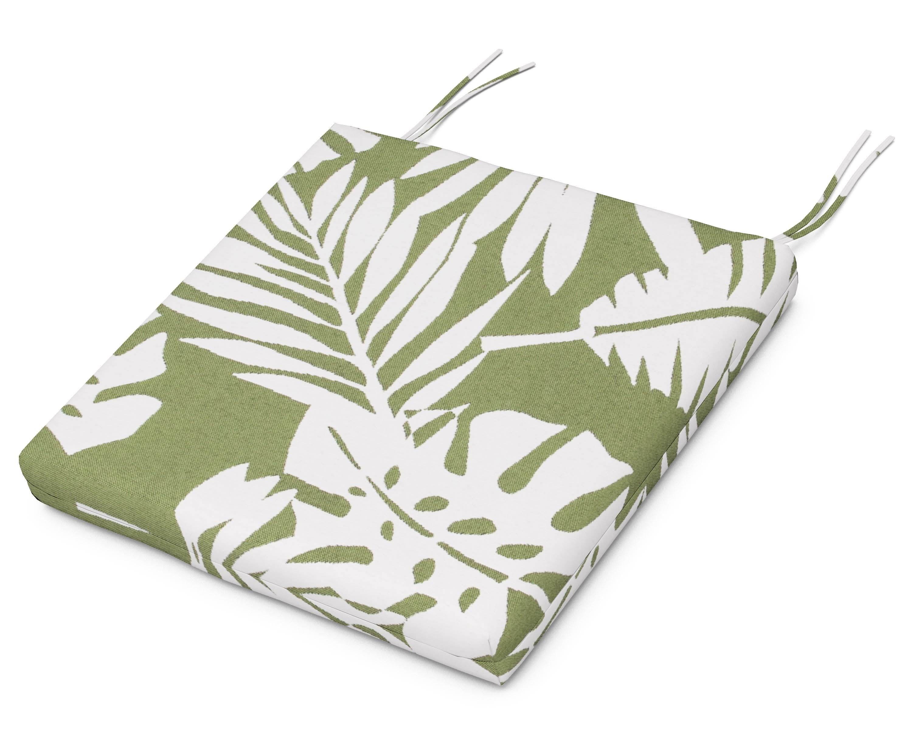 Seat Cushion 17"D x 20.75"W x 2.5"H in Leaf Chive