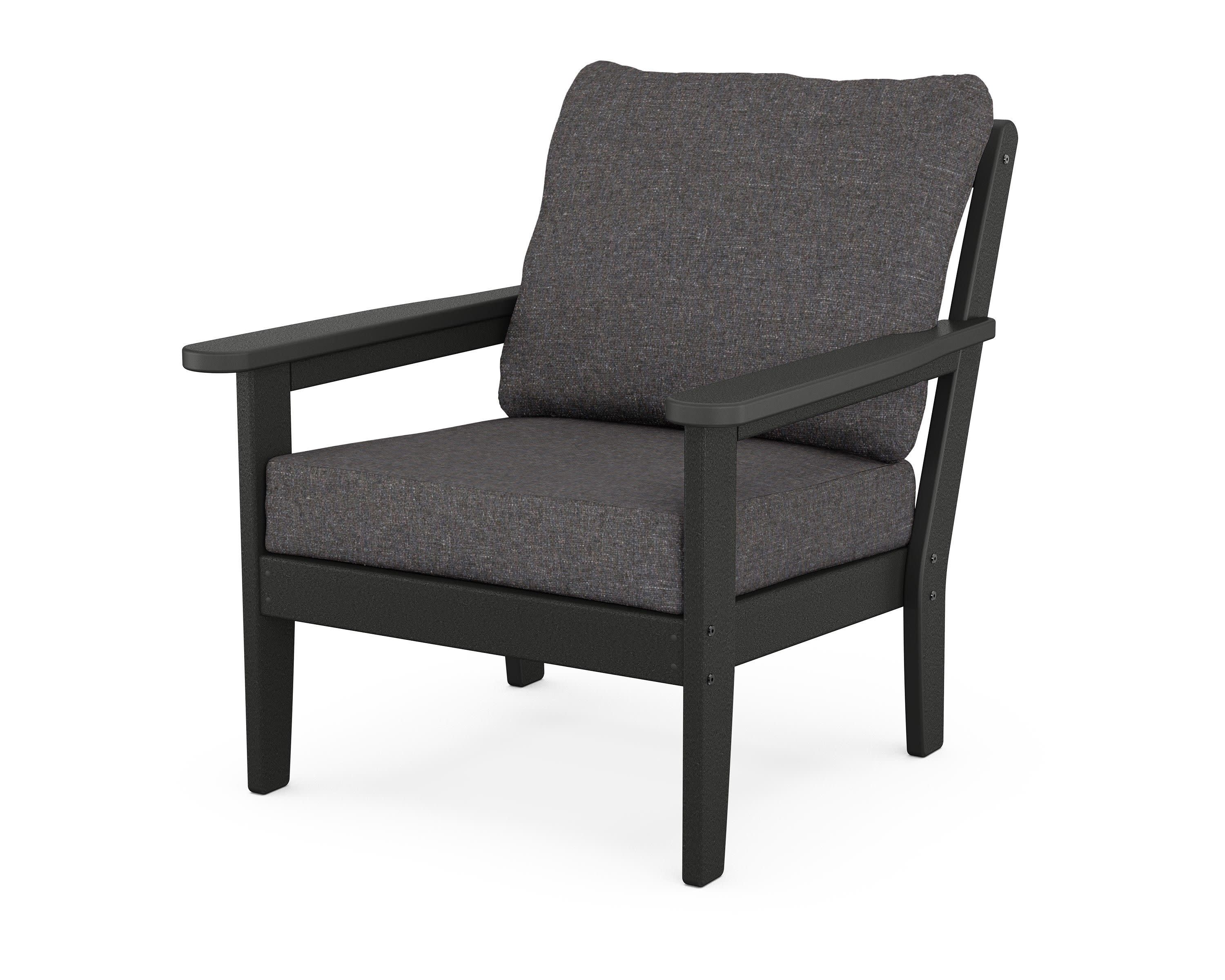 Cottage Deep Seating Chair in Black / Ash Charcoal