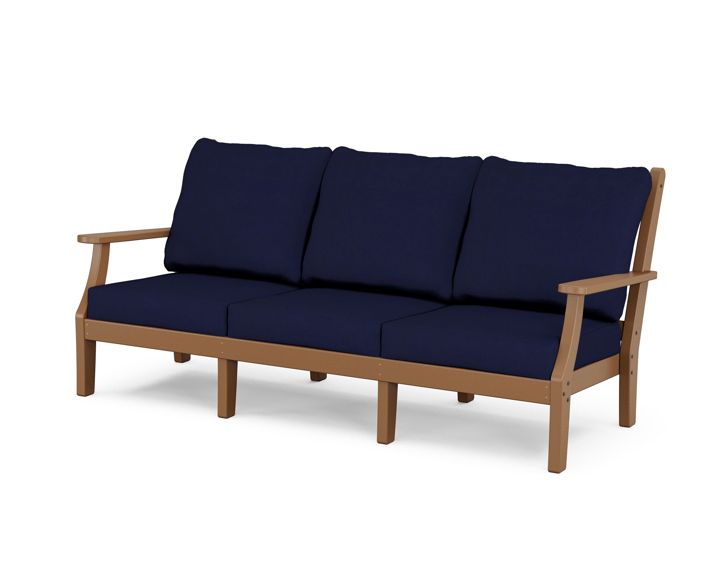 Wovendale Deep Seating Sofa in Teak / Navy