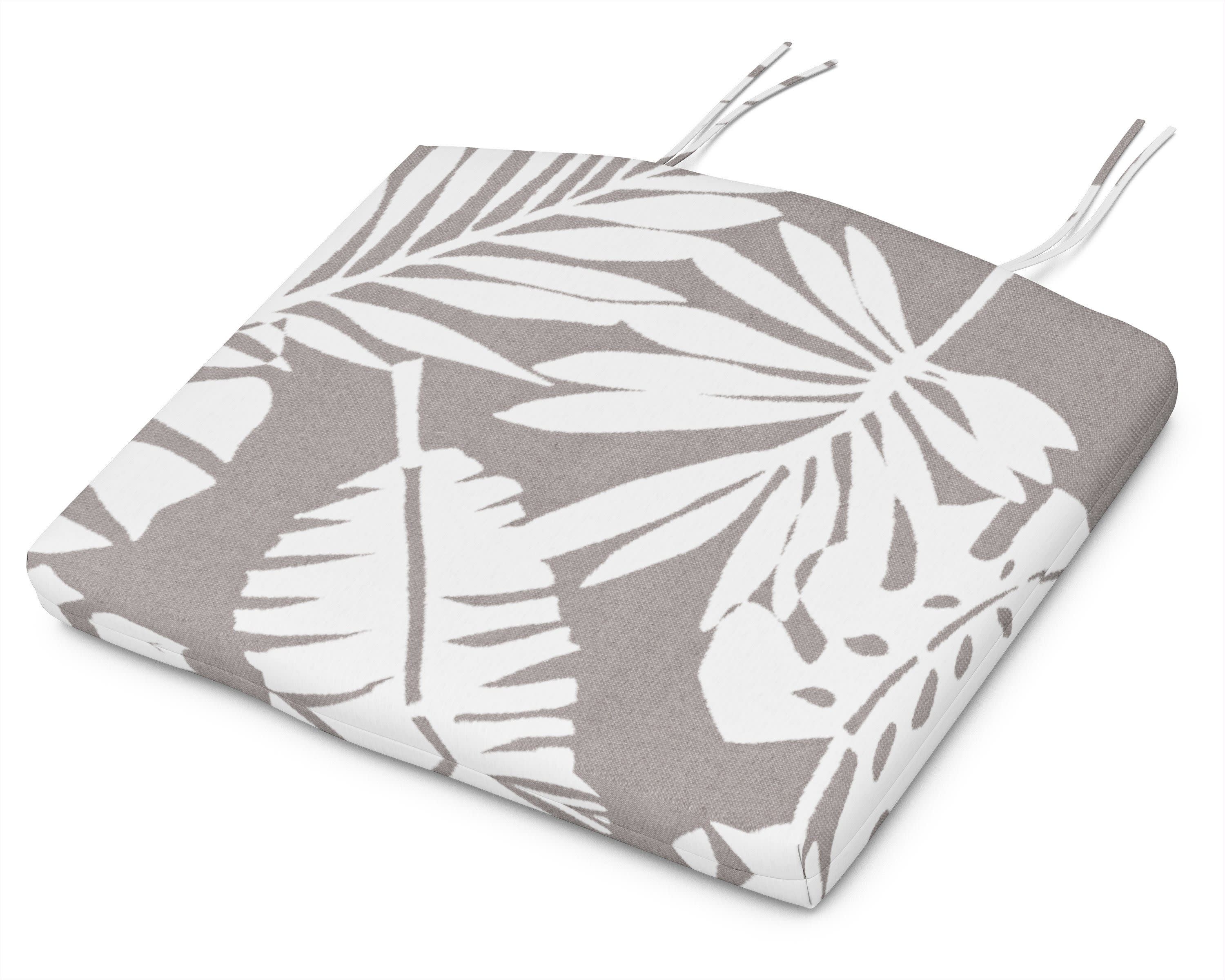 Standard Seat Cushion 18"D x 22"W x 2.5"H in Leaf Grey Mist