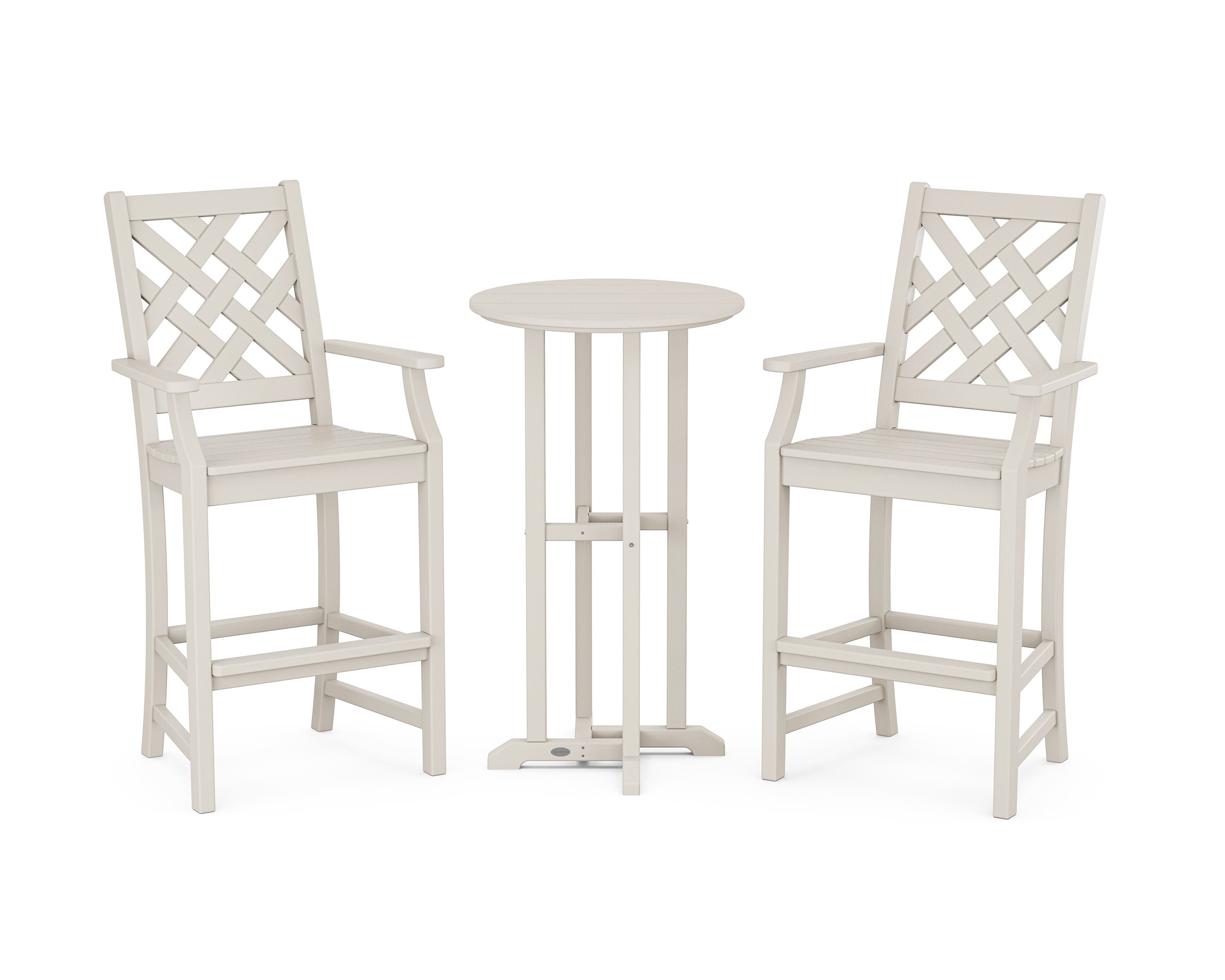 Wovendale 3-Piece Farmhouse Bar Set in Sand