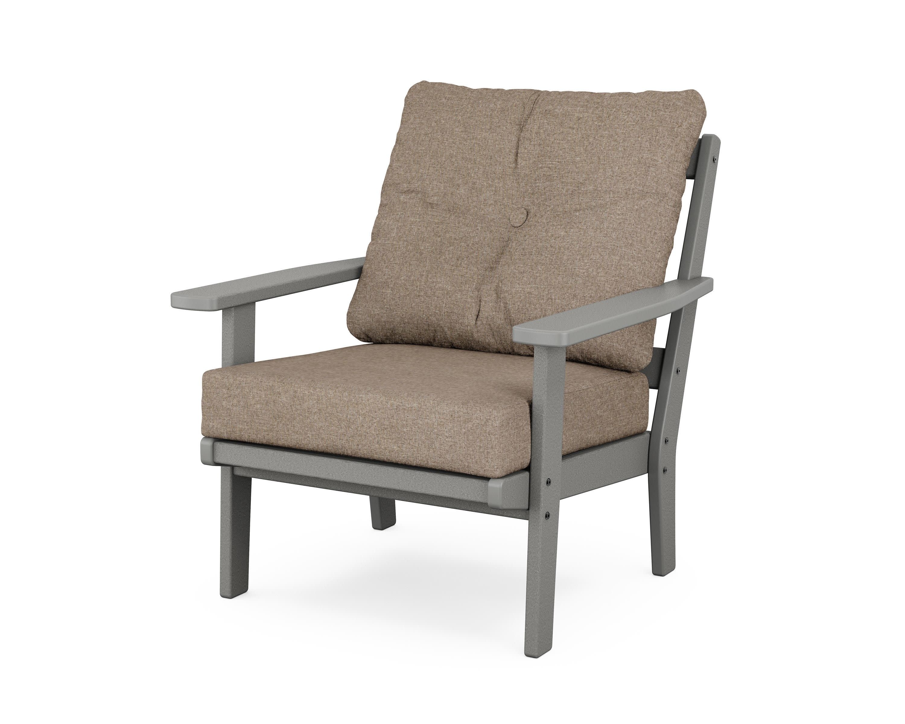 Prairie Deep Seating Chair in Slate Grey / Spiced Burlap