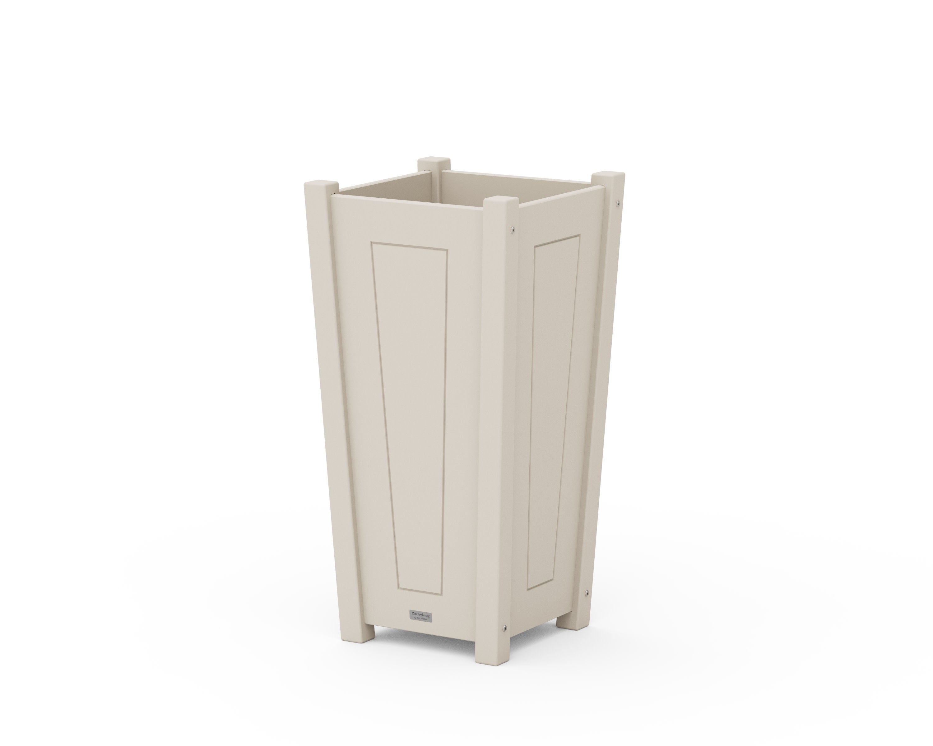 Country Living Tapered Square Planter Box in Sand