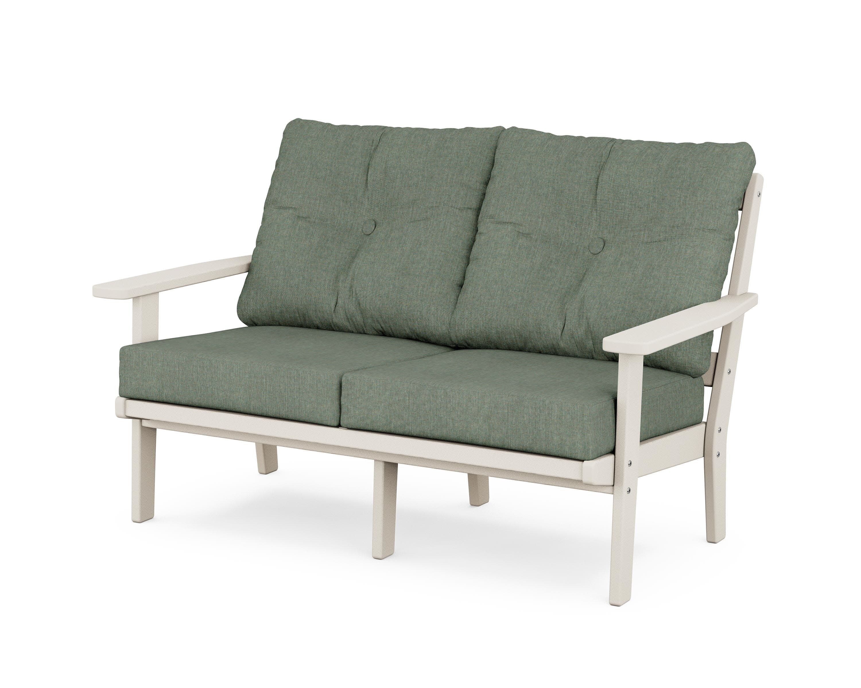Prairie Deep SeatingLoveseat in Sand / Cast Sage