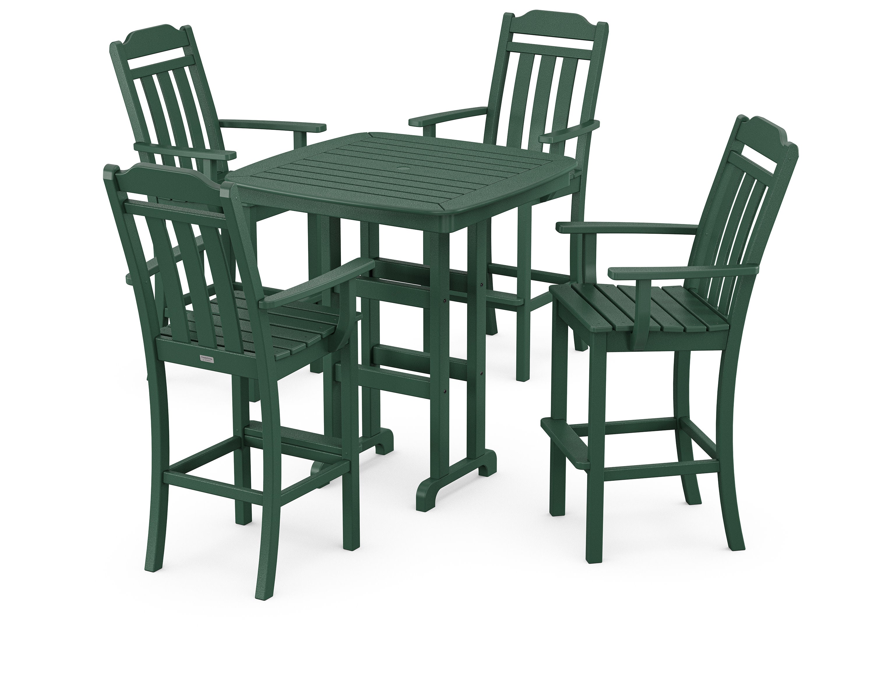 Cottage 5-Piece Bar Set in Green