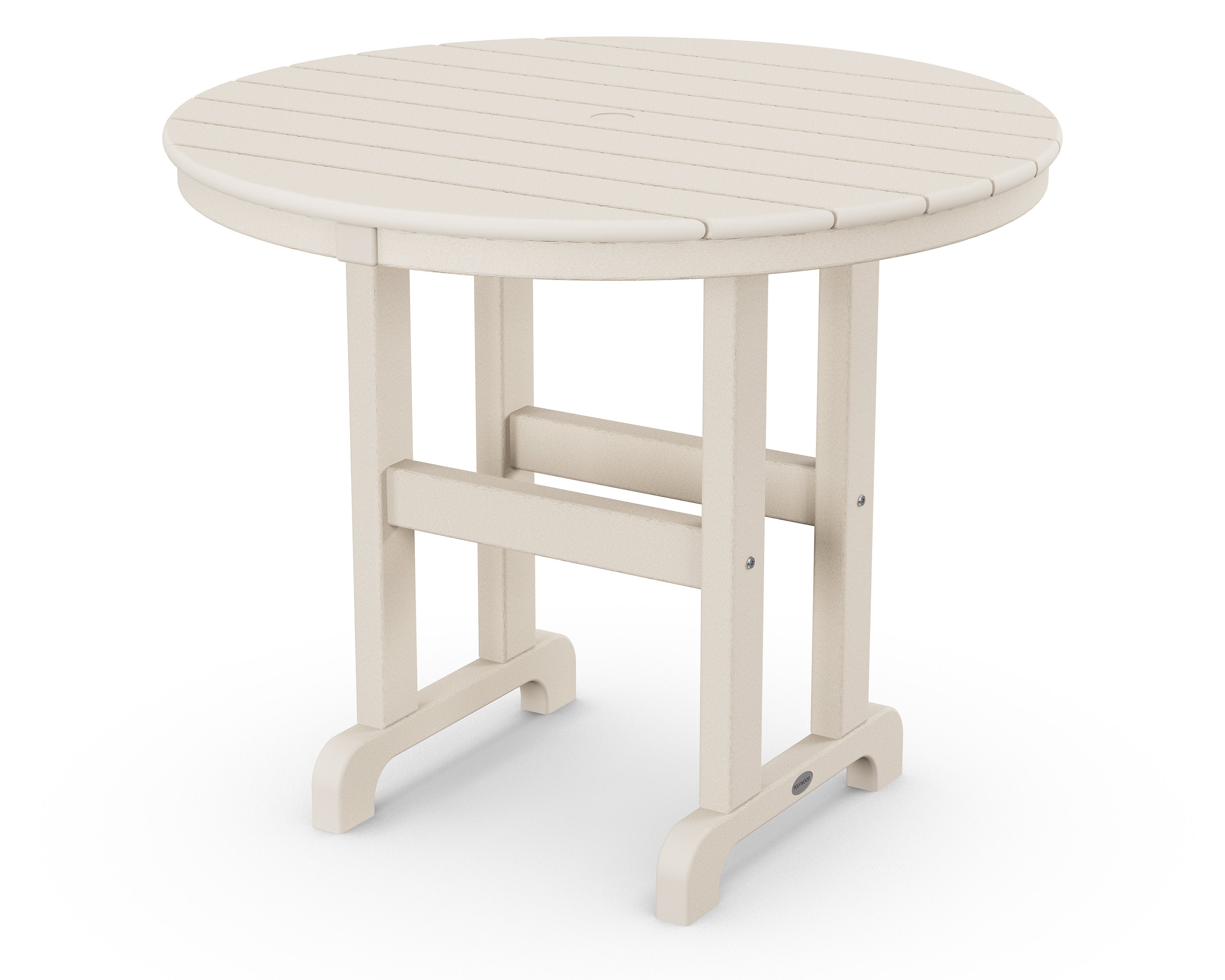 36" Round Farmhouse Dining Table in Sand