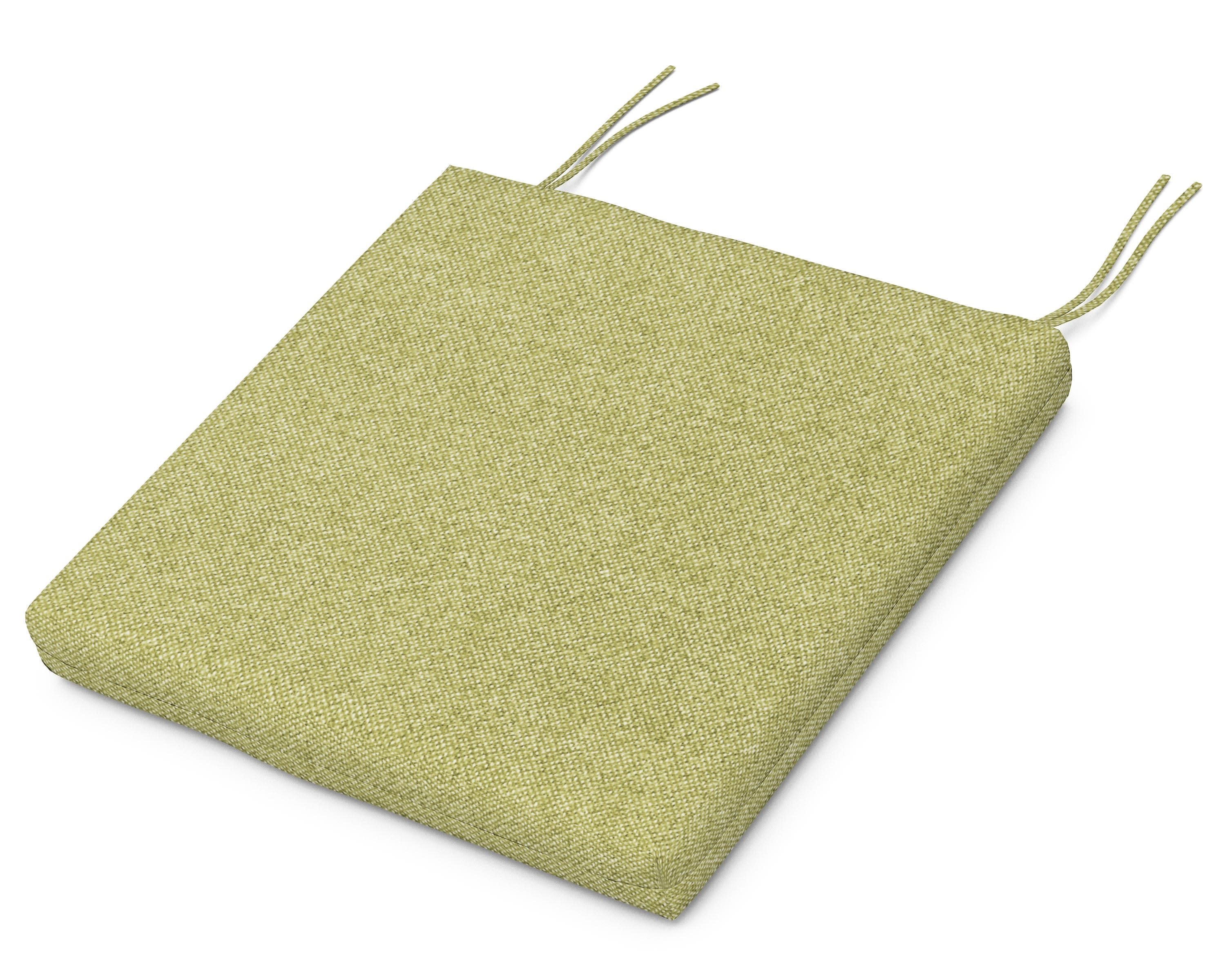 Standard Seat Cushion 17.25"D x 19.25"W x 2.5"H in Chartreuse Boucle