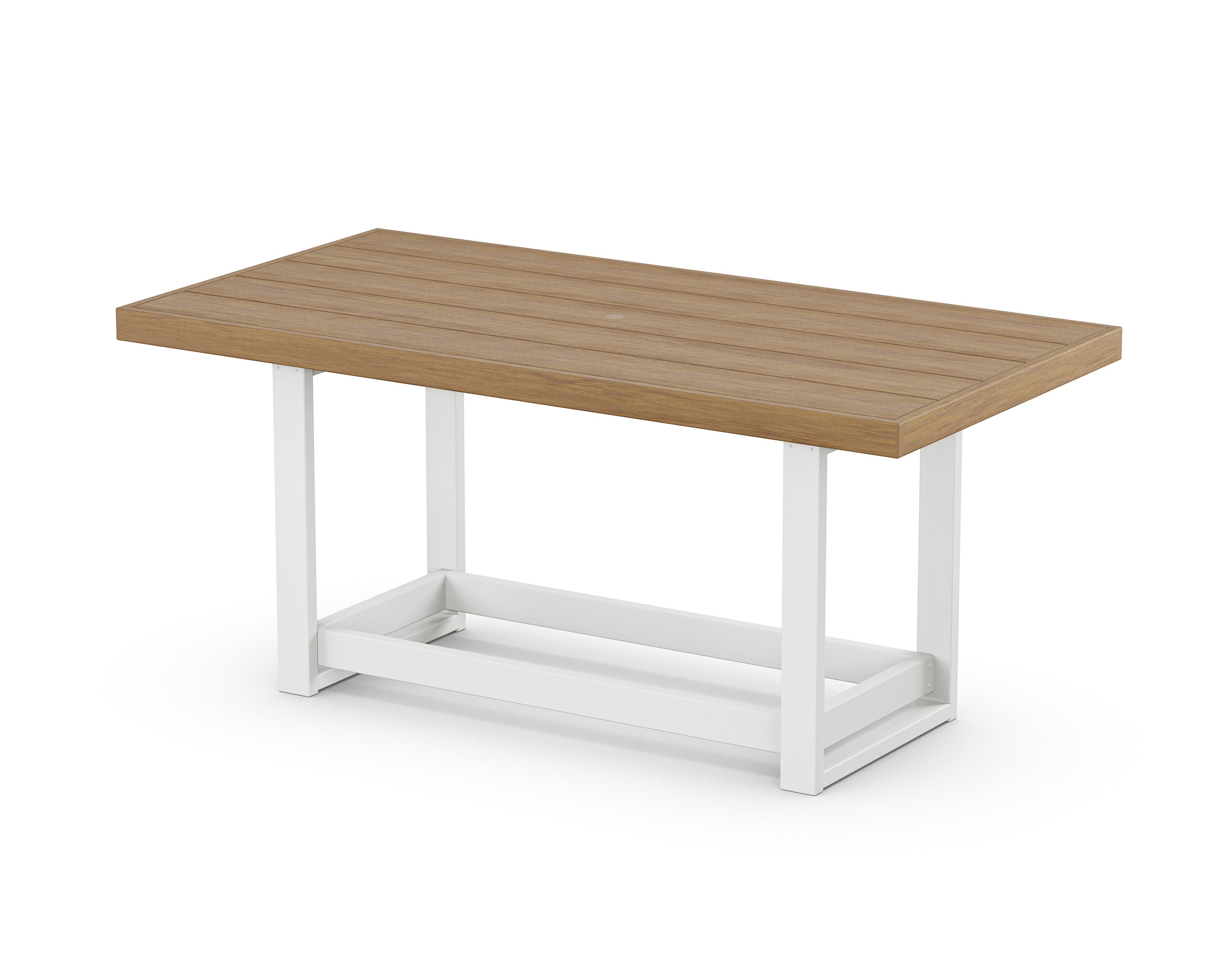 EDGE 40 x 78 Counter Table in White / Natural