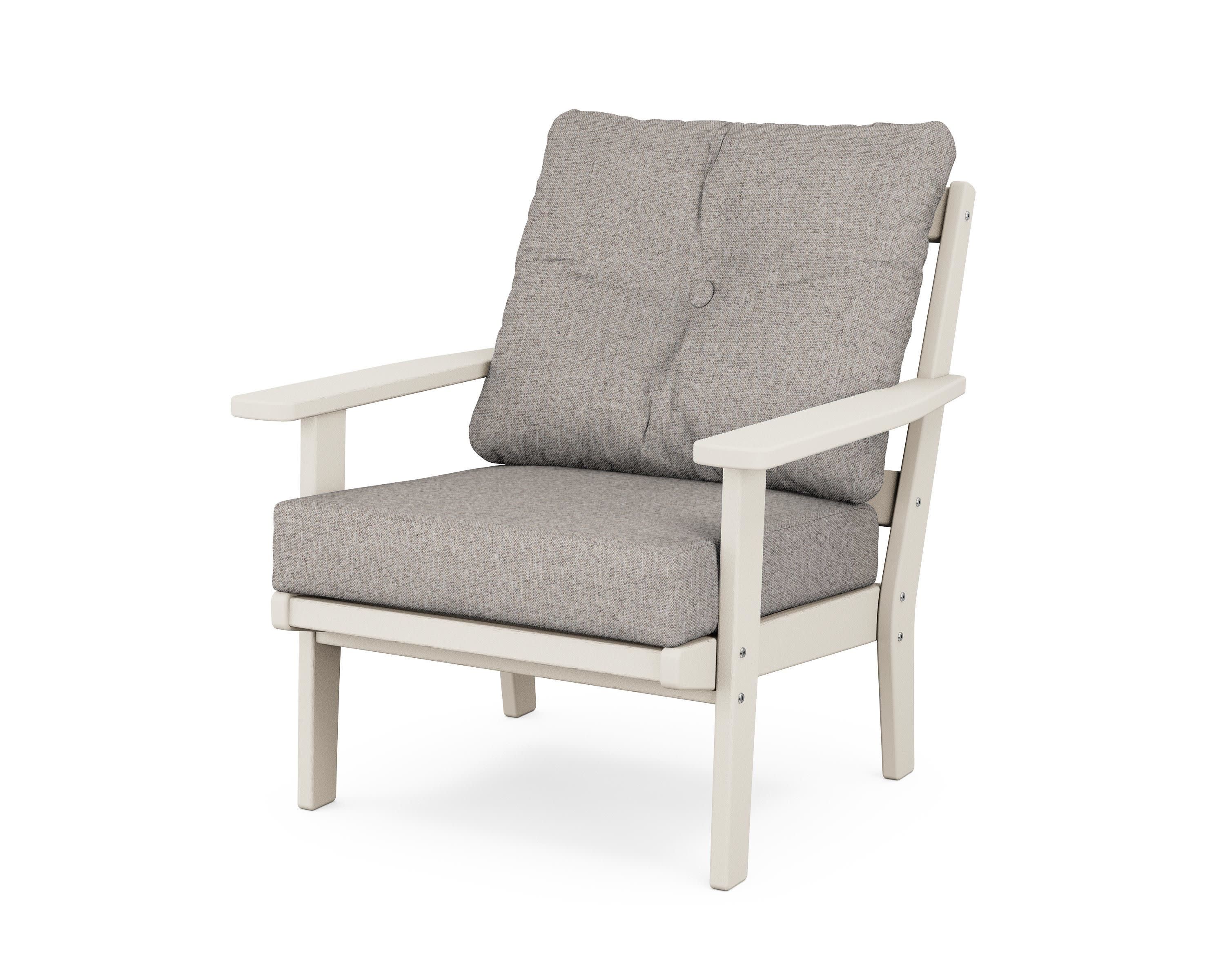 Prairie Deep Seating Chair in Sand / Weathered Tweed