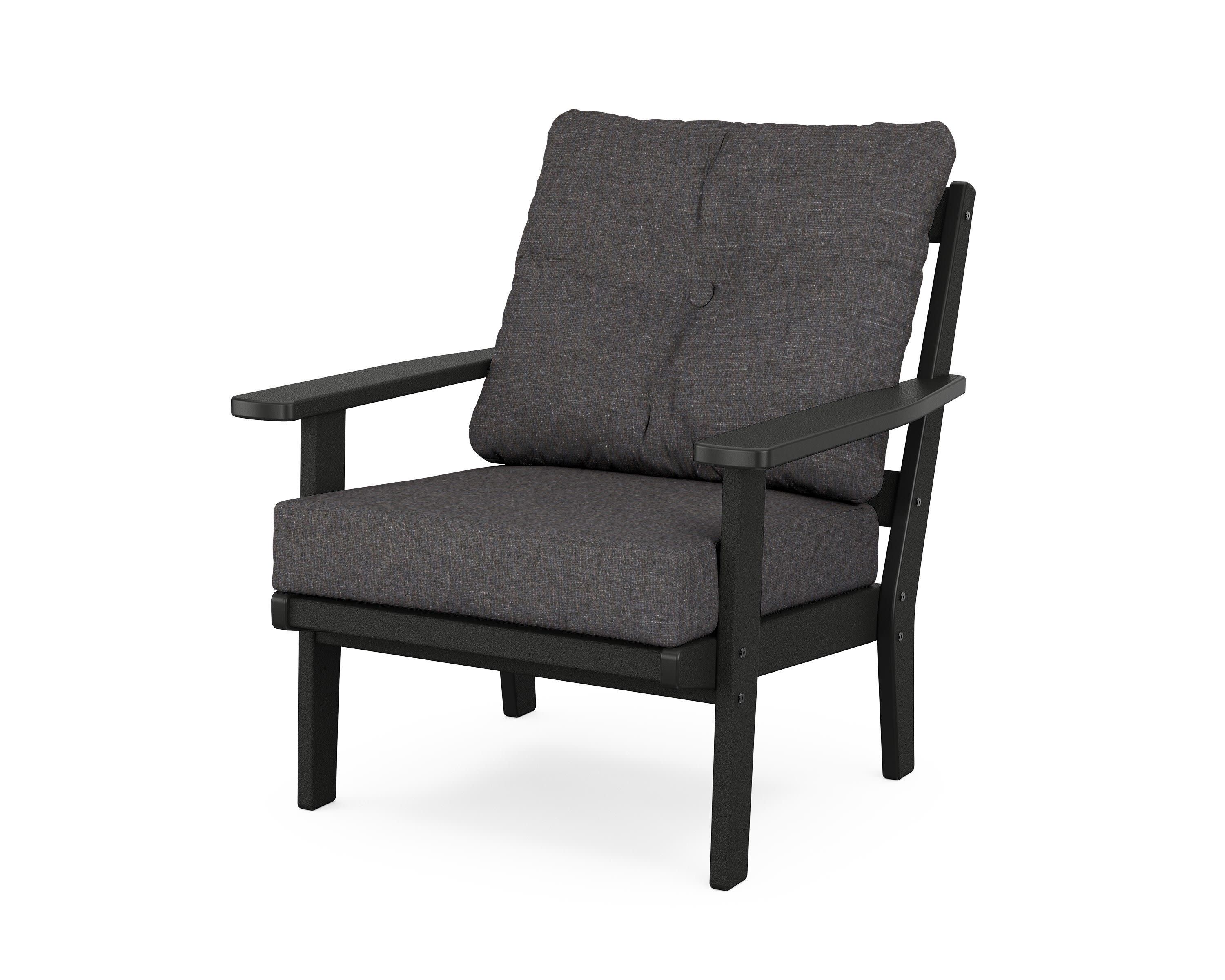 Prairie Deep Seating Chair in Black / Ash Charcoal