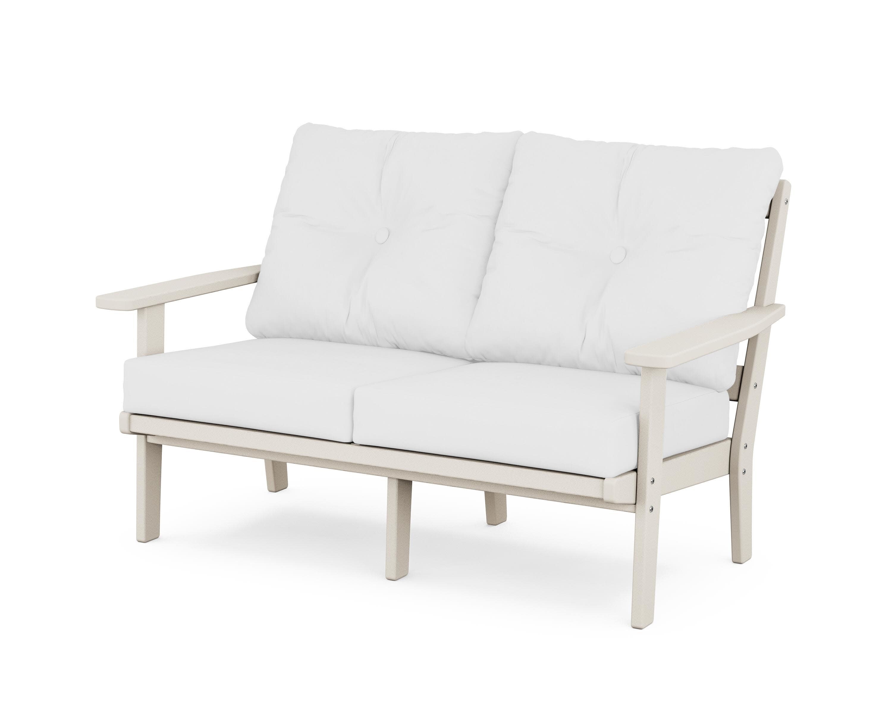 Prairie Deep SeatingLoveseat in Sand / Natural