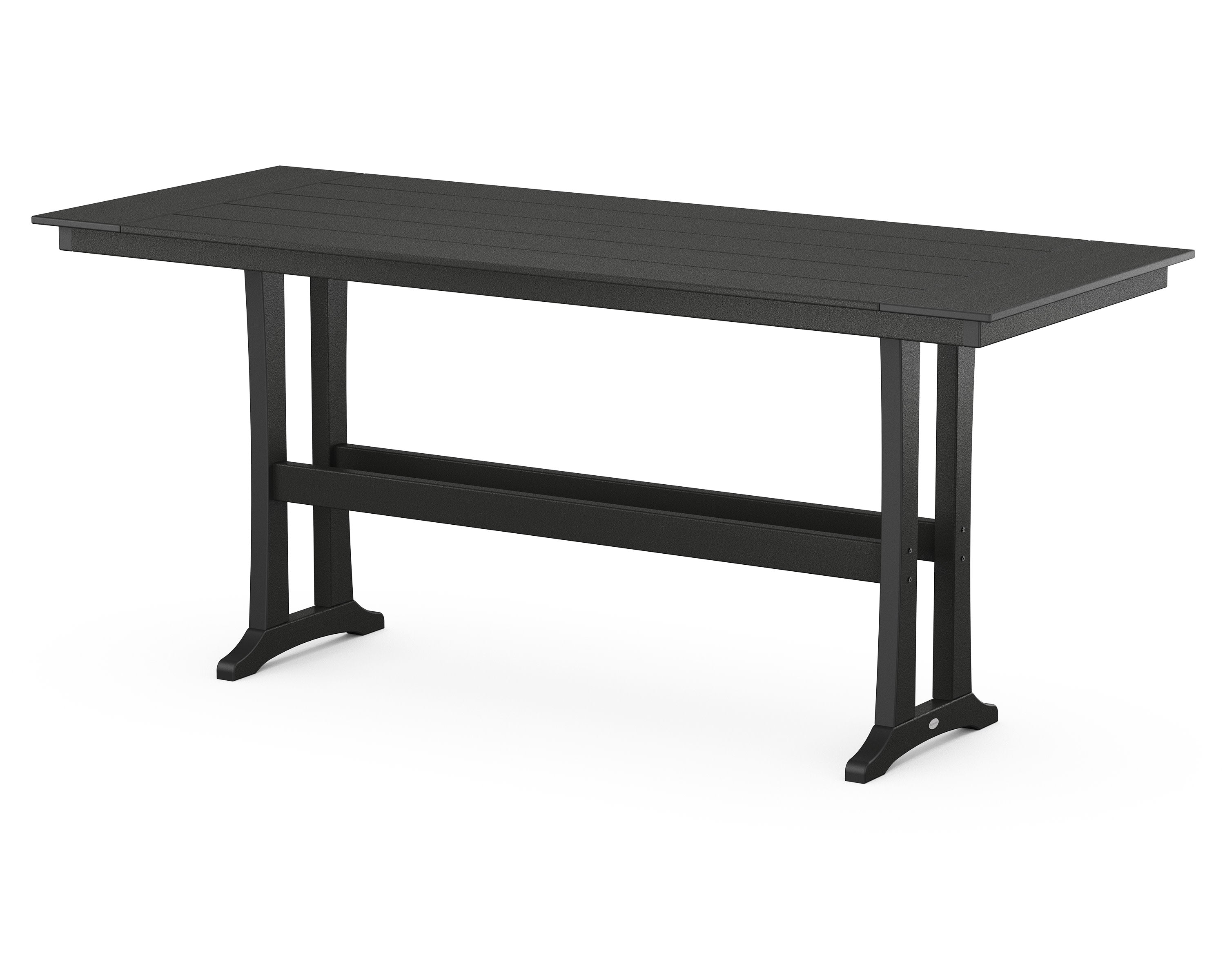 Farmhouse Trestle 38" x 96" Bar Table in Black