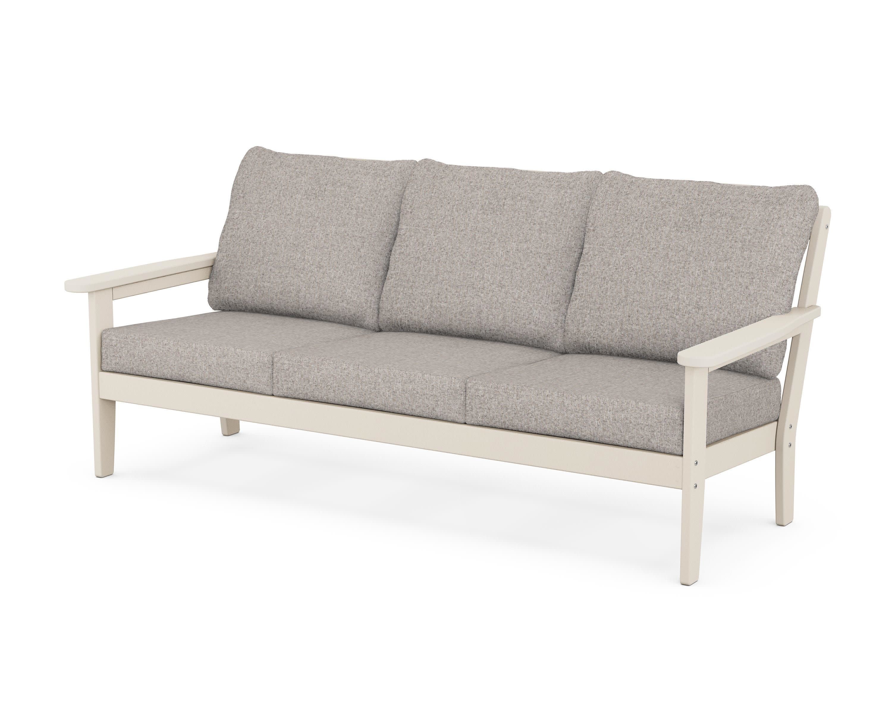 Cottage Deep Seating Sofa in Sand / Weathered Tweed