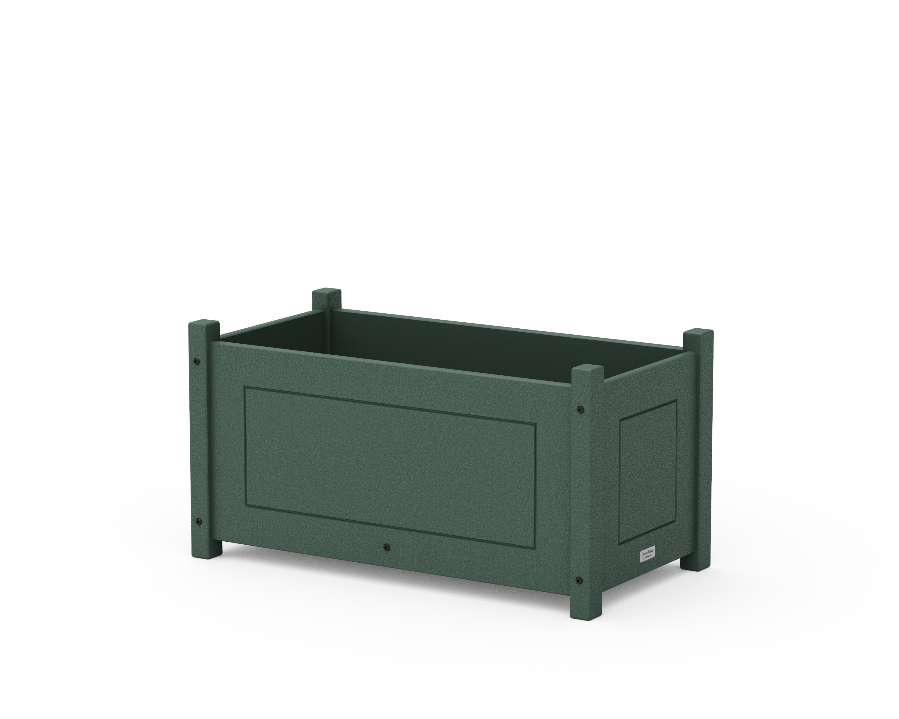 Country Living Rectangle Double Planter Box in Green