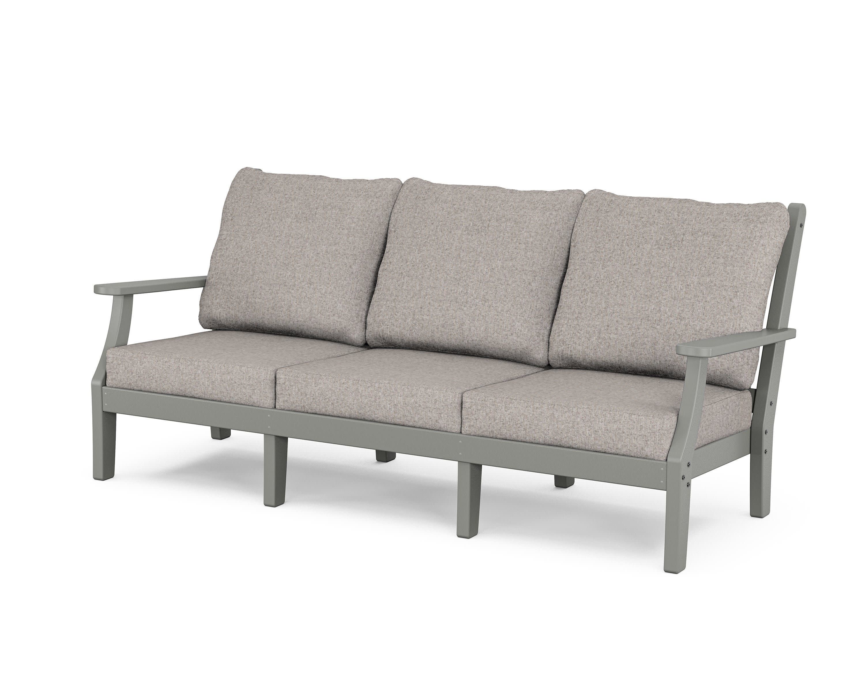 Wovendale Deep Seating Sofa in Slate Grey / Weathered Tweed