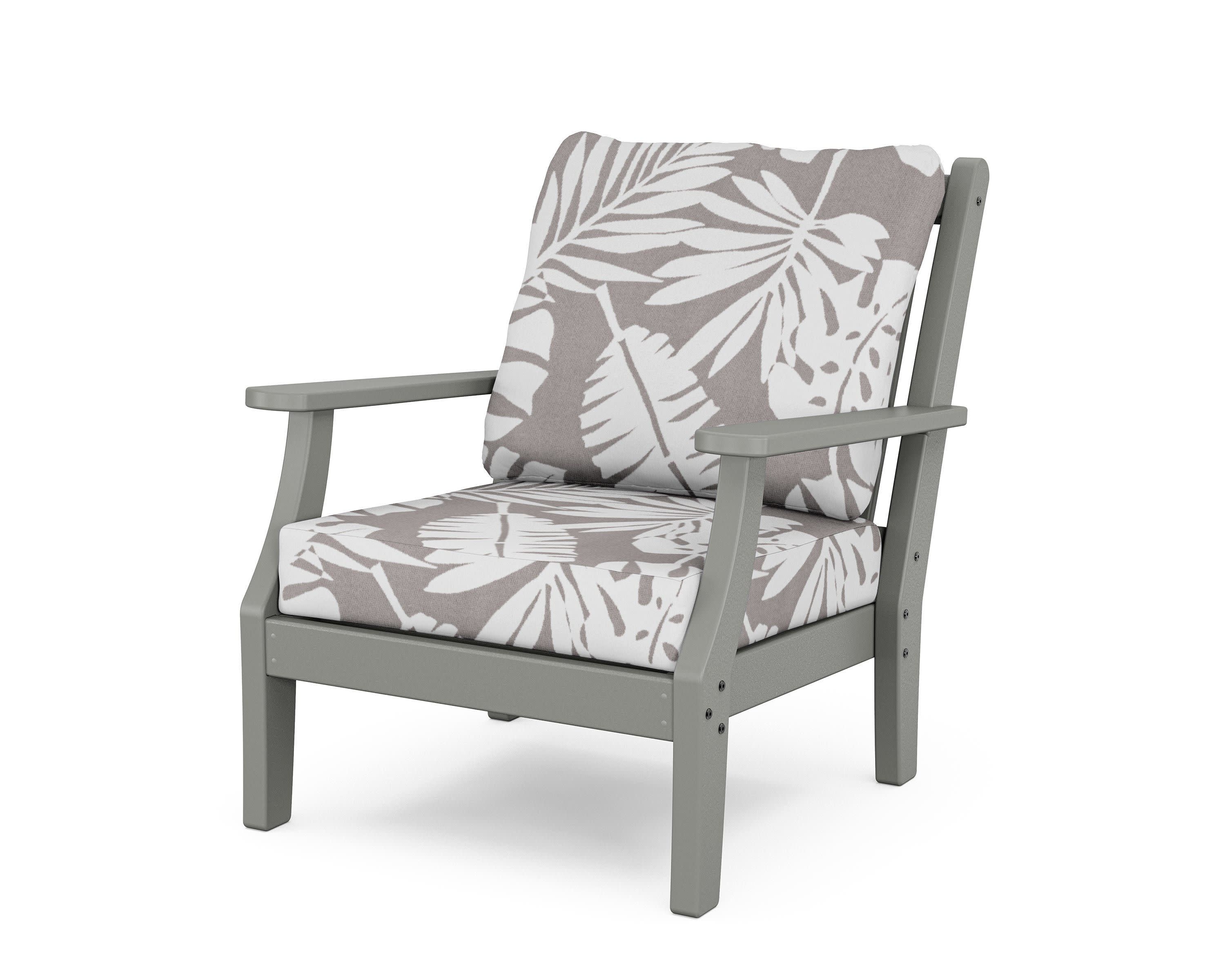 Wovendale Deep Seating Chair in Slate Grey / Leaf Grey Mist