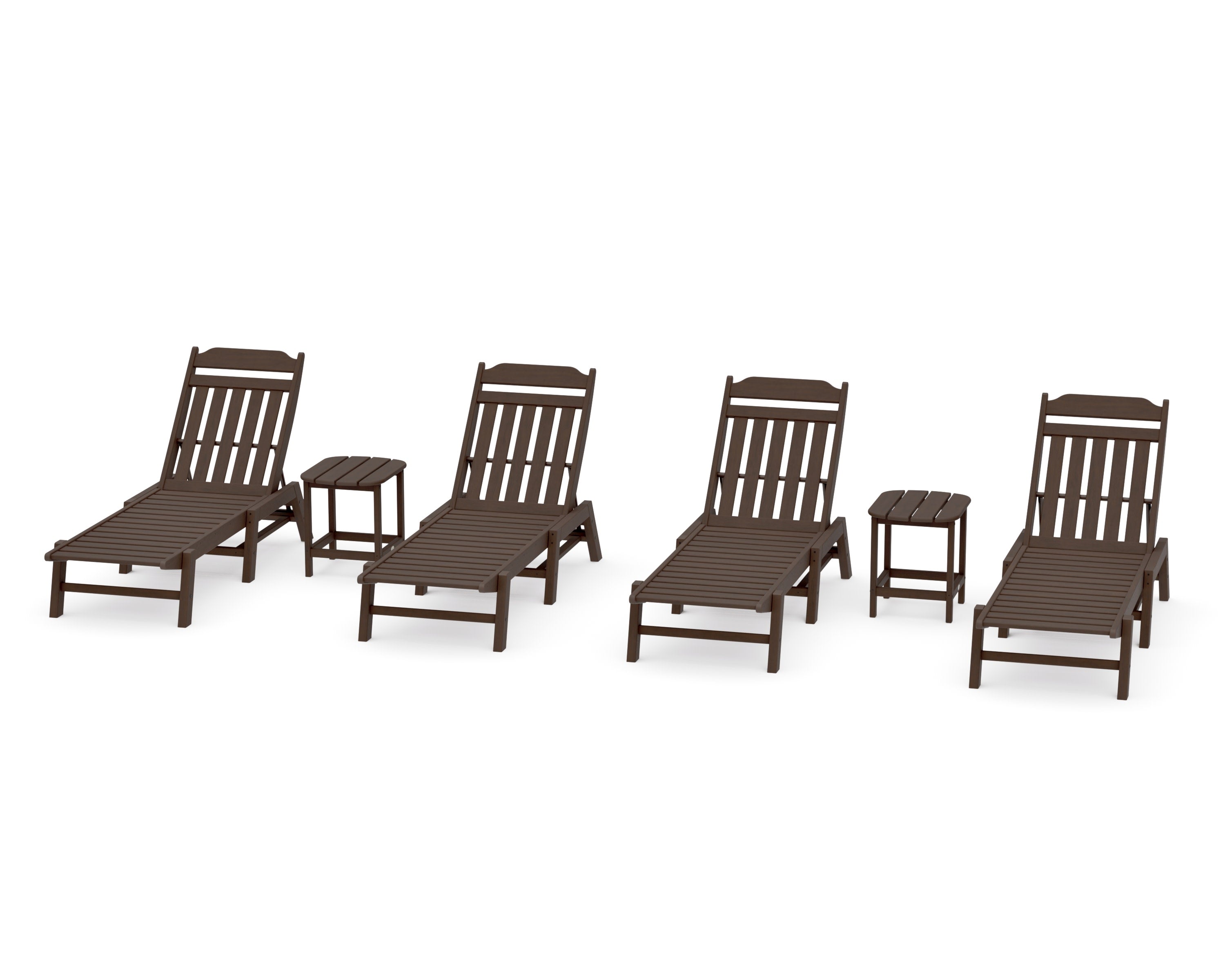 Cottage 6-Piece Chaise Set in Kona