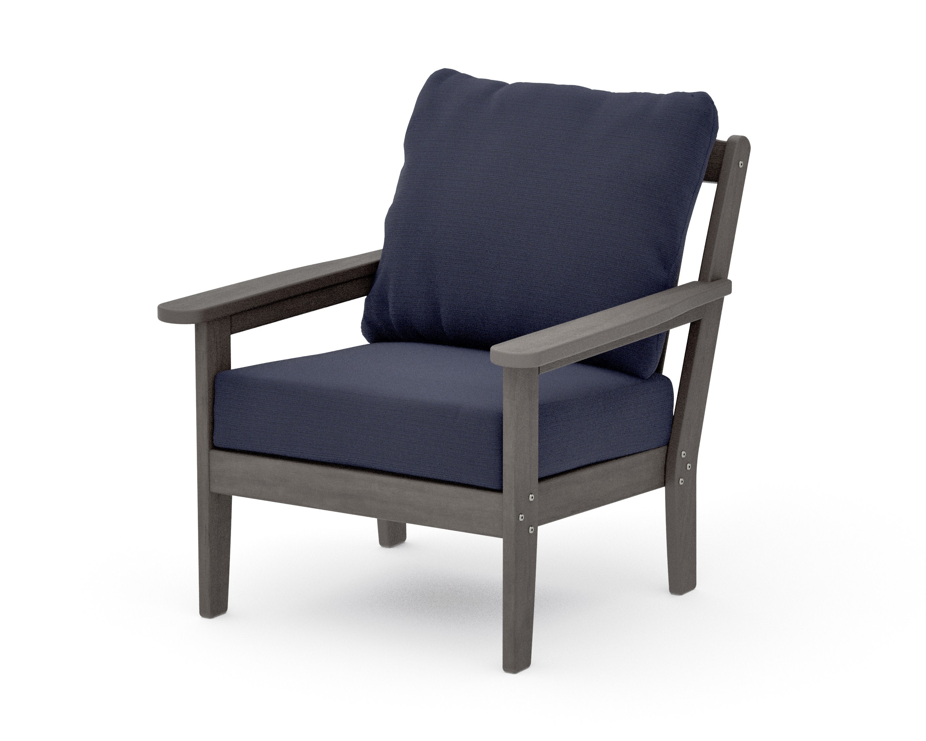 Cottage Deep Seating Chair in Driftwood / Natural Linen