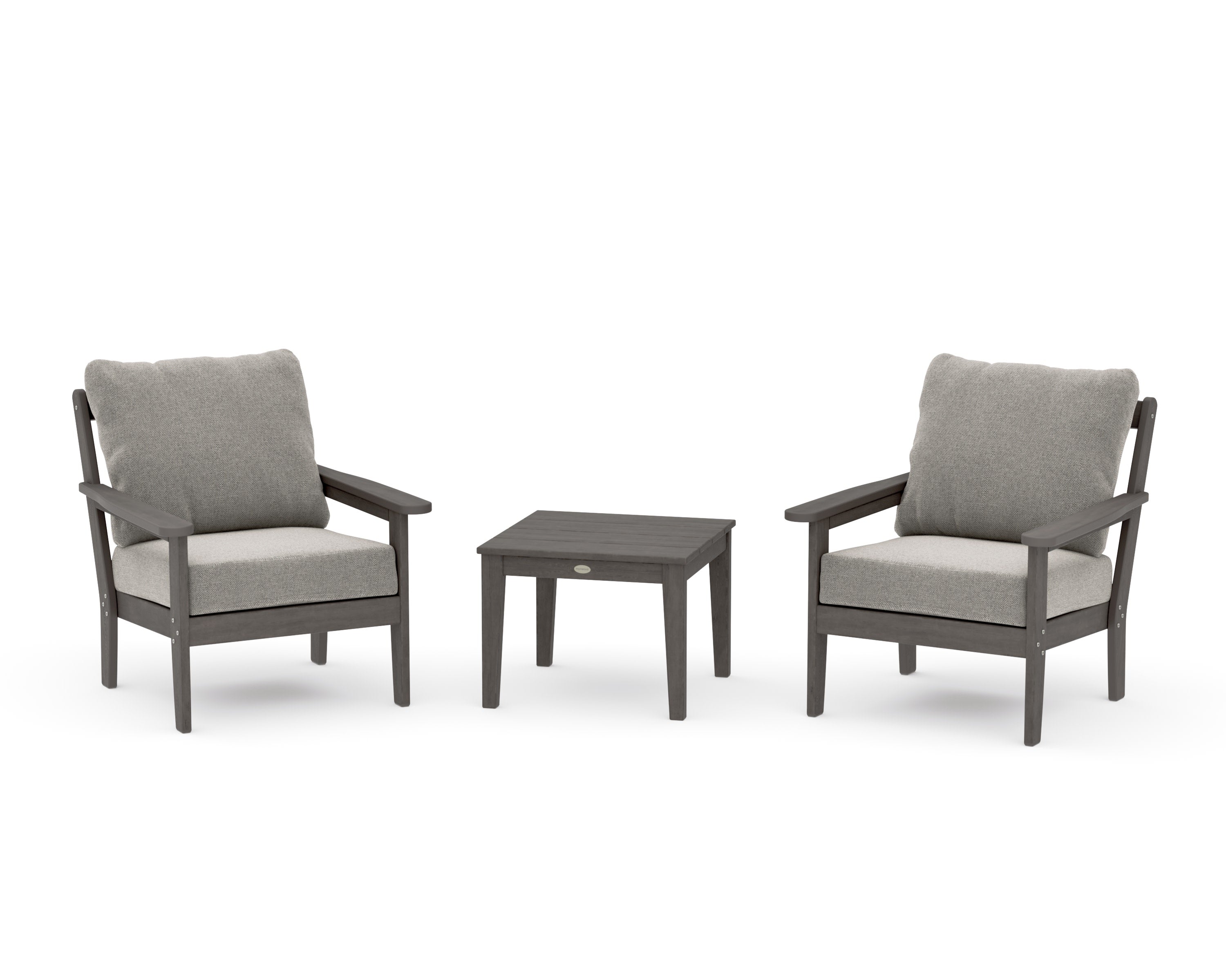 Cottage 3-Piece Deep Seating Set in Driftwood / Weathered Tweed