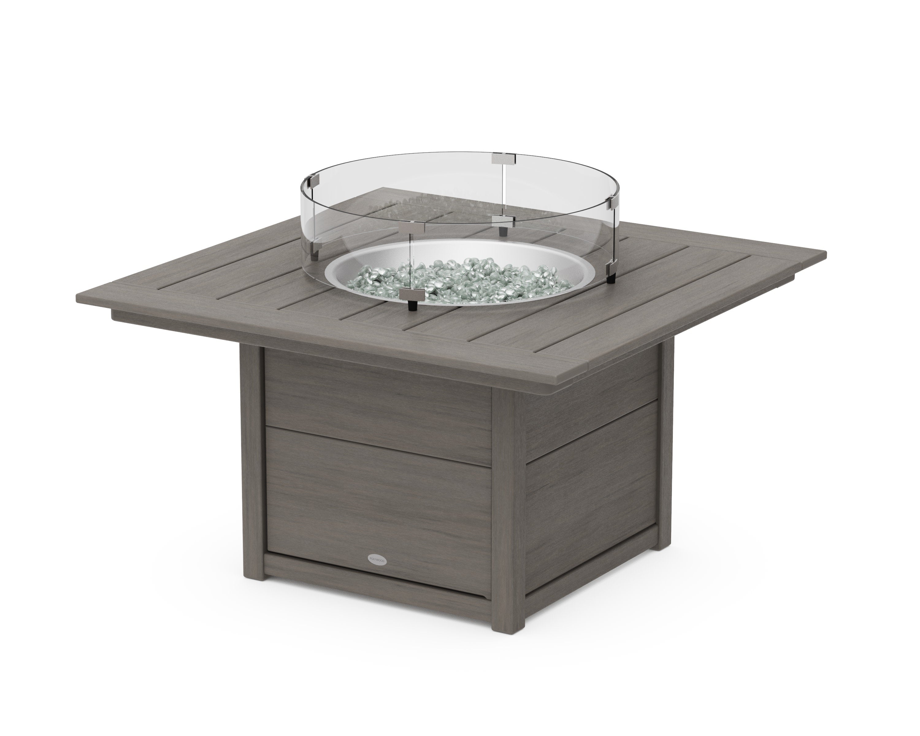 Square 42" Fire Pit Table in Driftwood